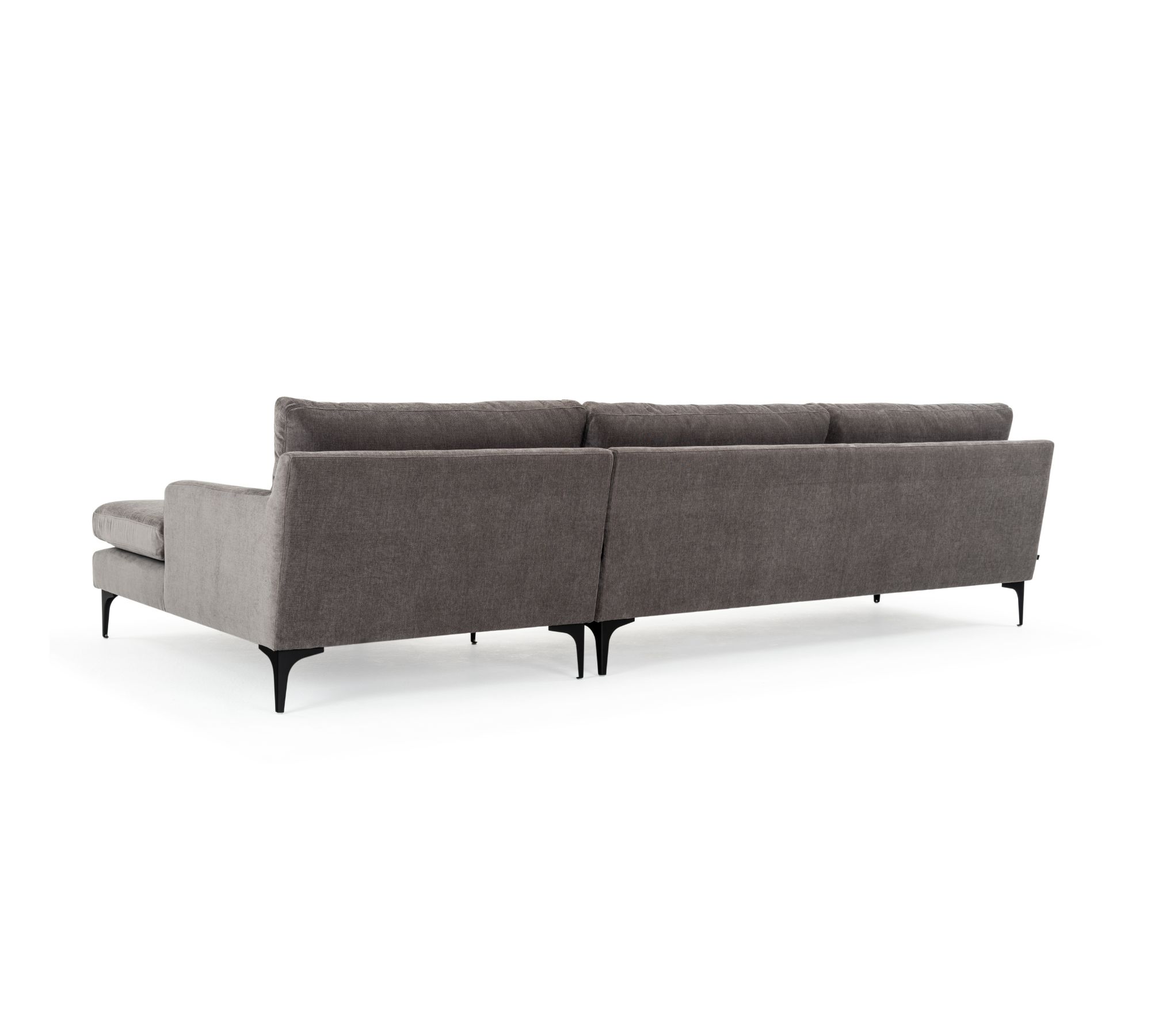 Astha Sofa 3-Sitzer Récamiere Rechts Danny Steel Grey