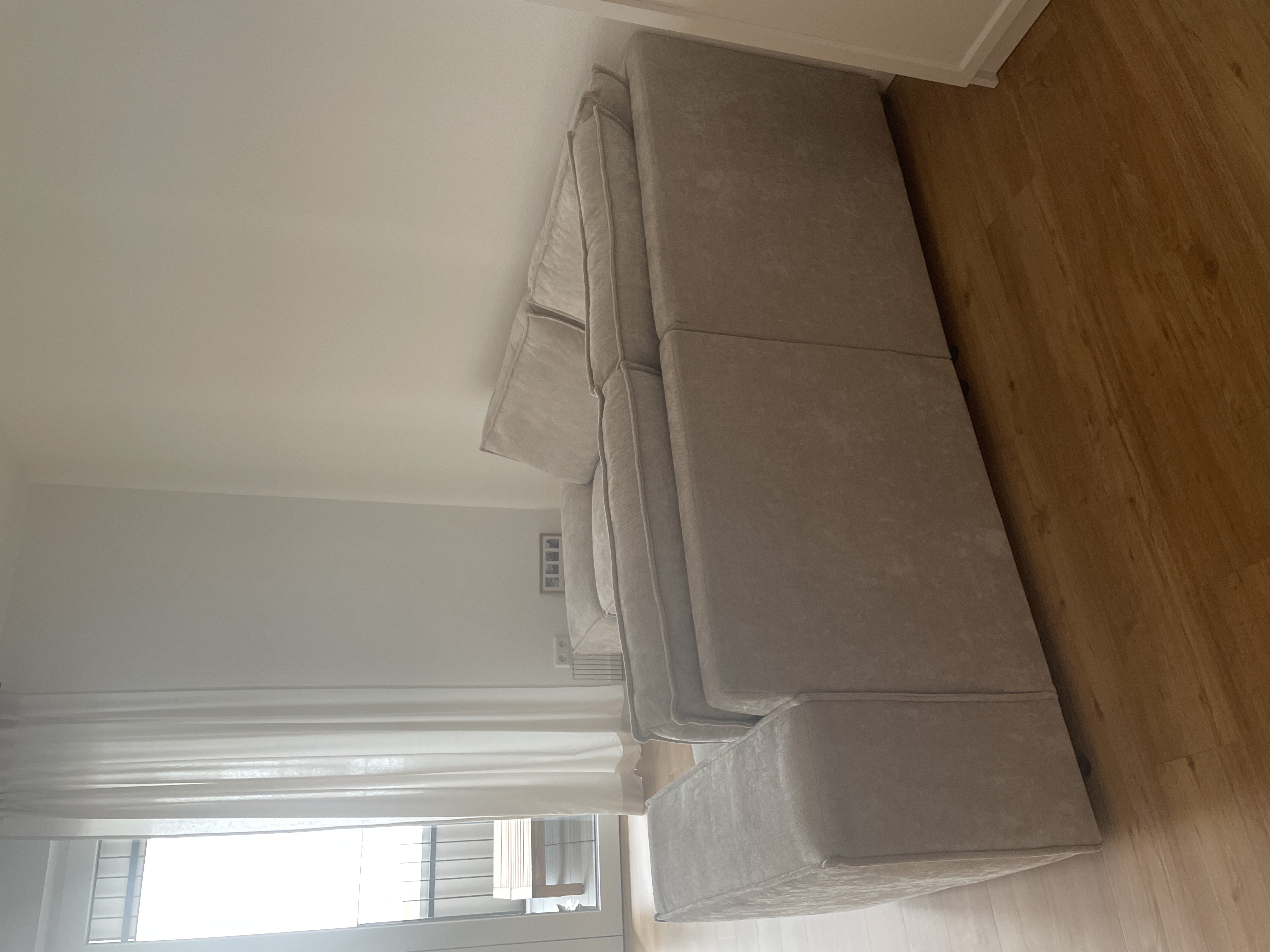 Ecksofa 3-Sitzer Beige