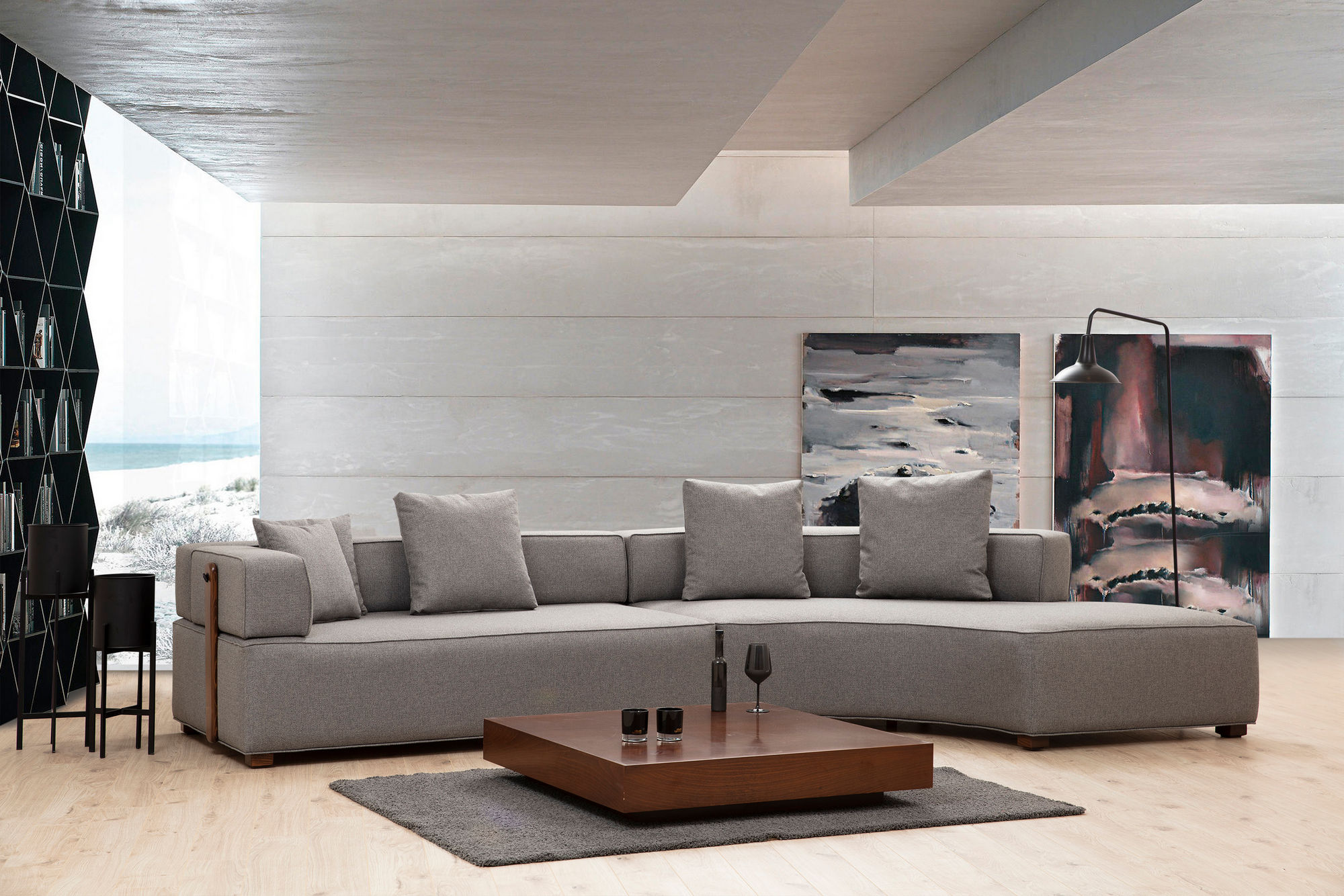 Gondol-1 Sofa Grau