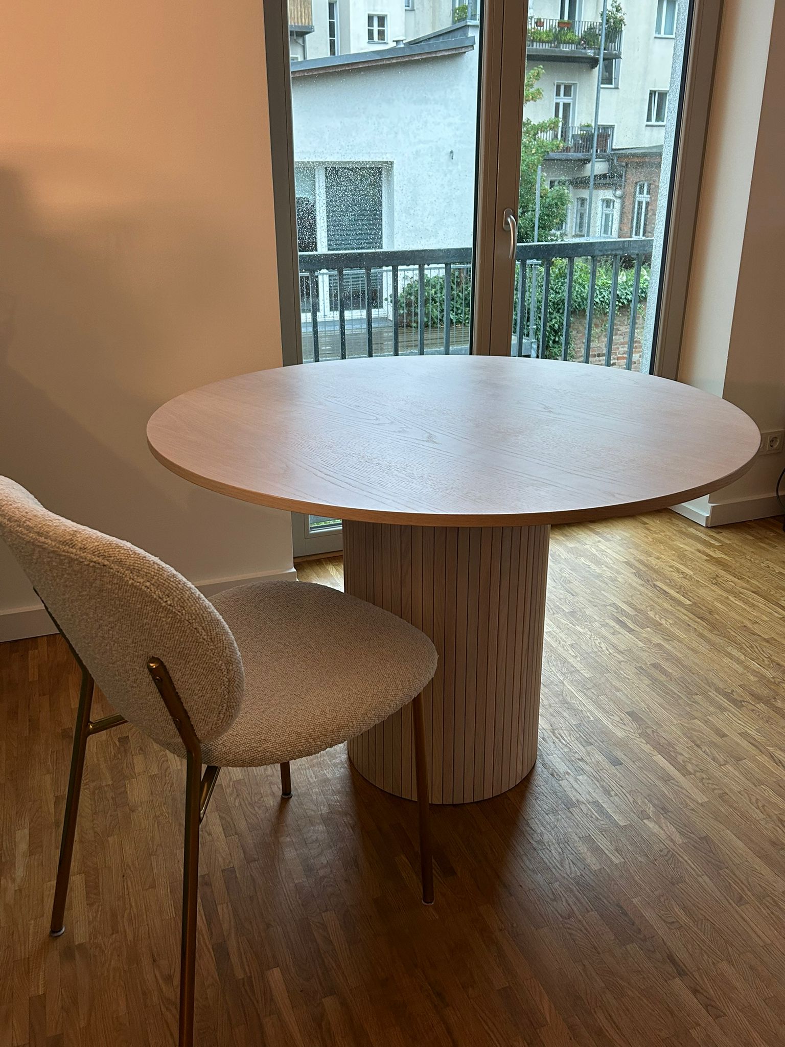 Bianca Dining Table Cream 110cm