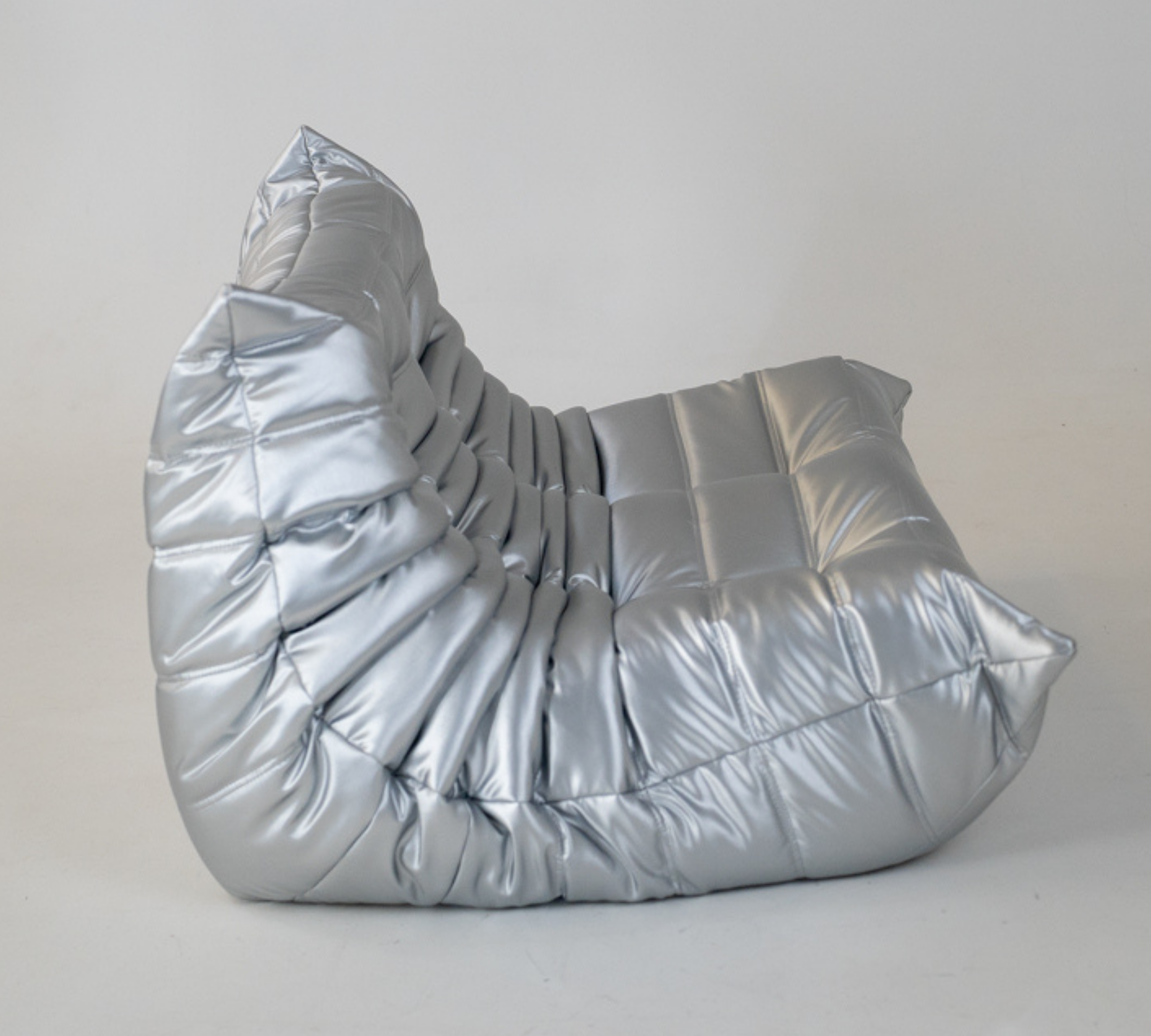 Togo Sofa 2-Sitzer Kunstleder Space Grau