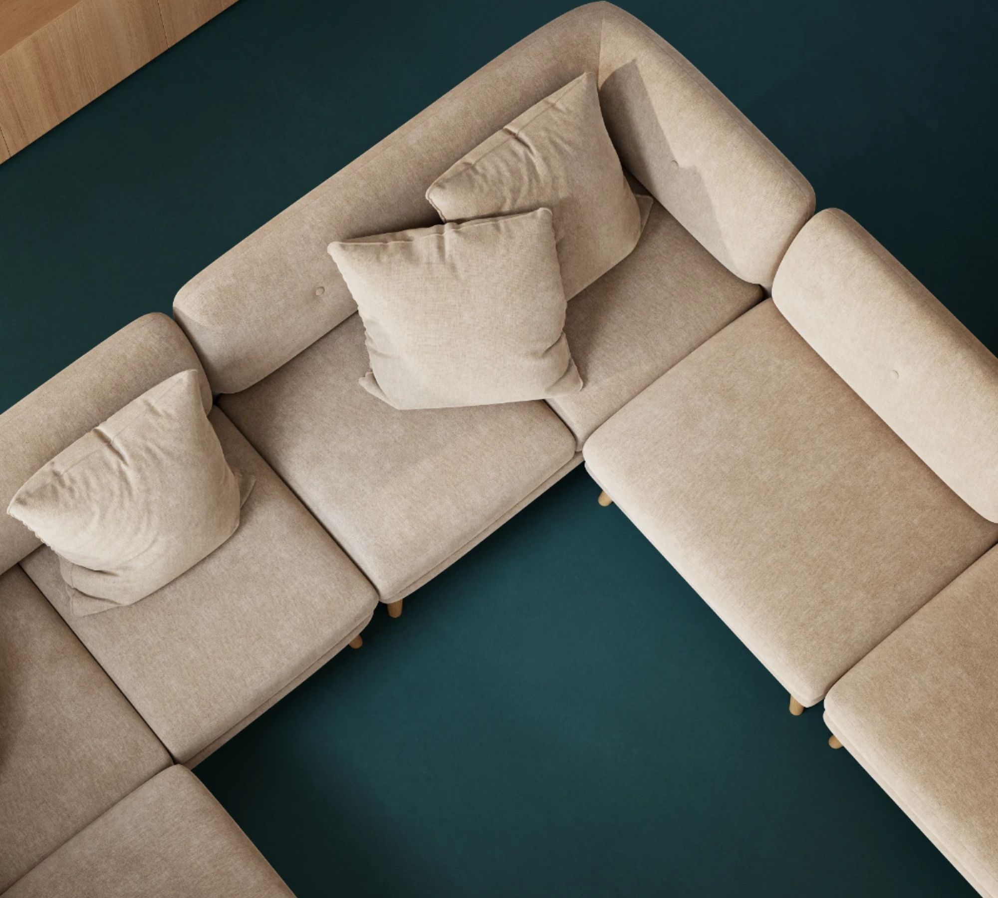 Alfred 1-seater module Danny Cream