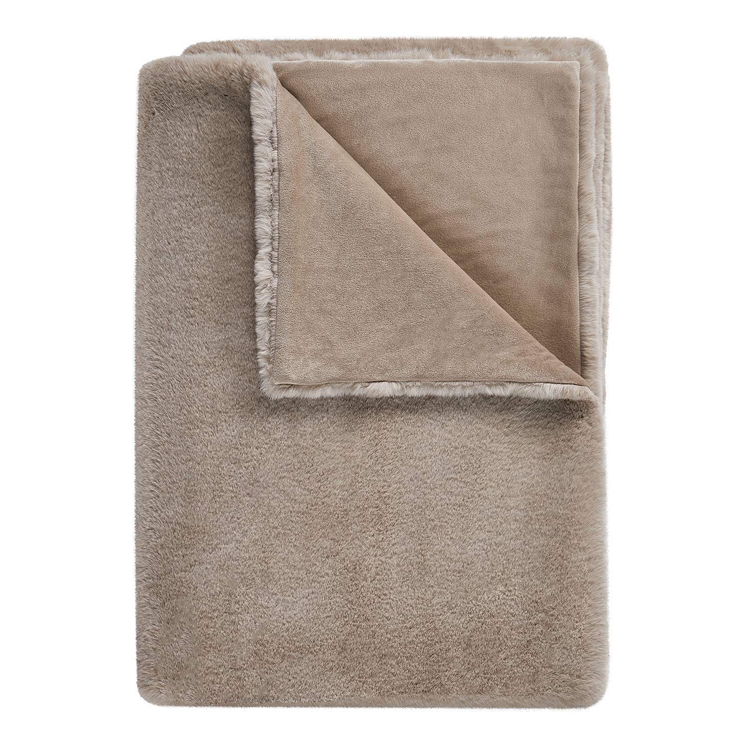 WILD THING Felldecke Polyester Taupe