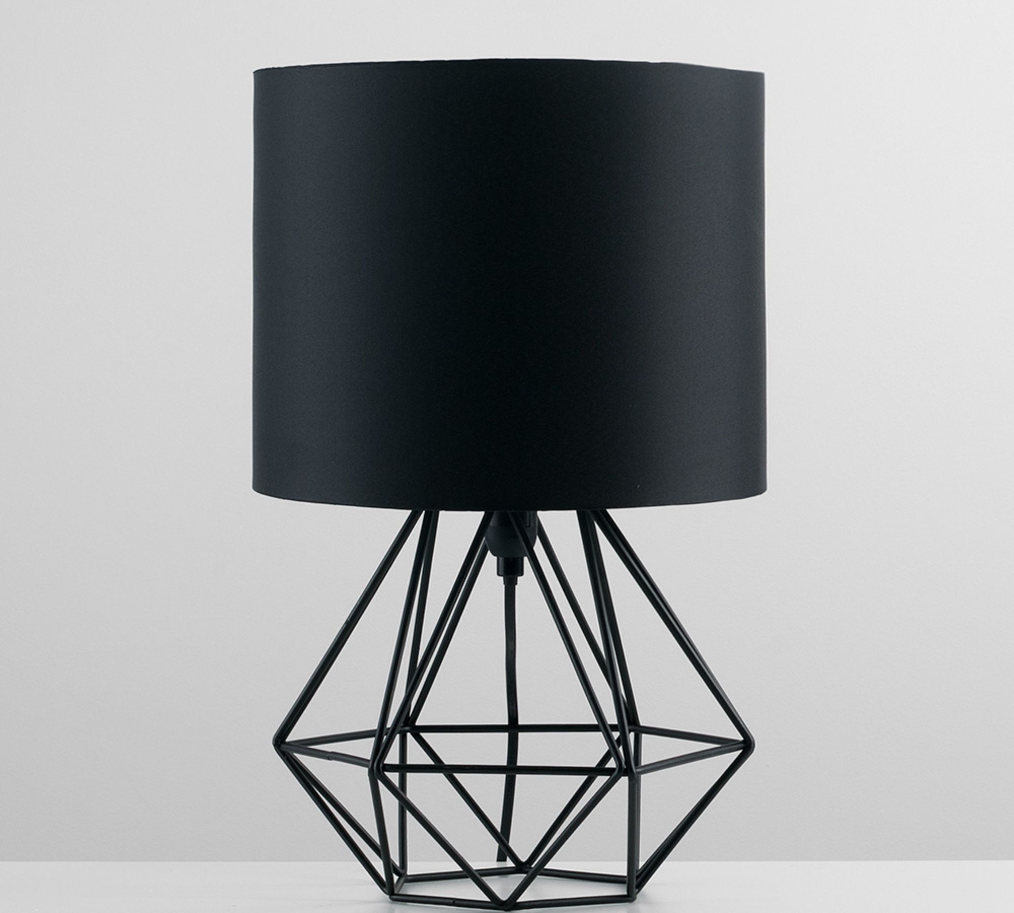 Tischlampe Metall Schwarz