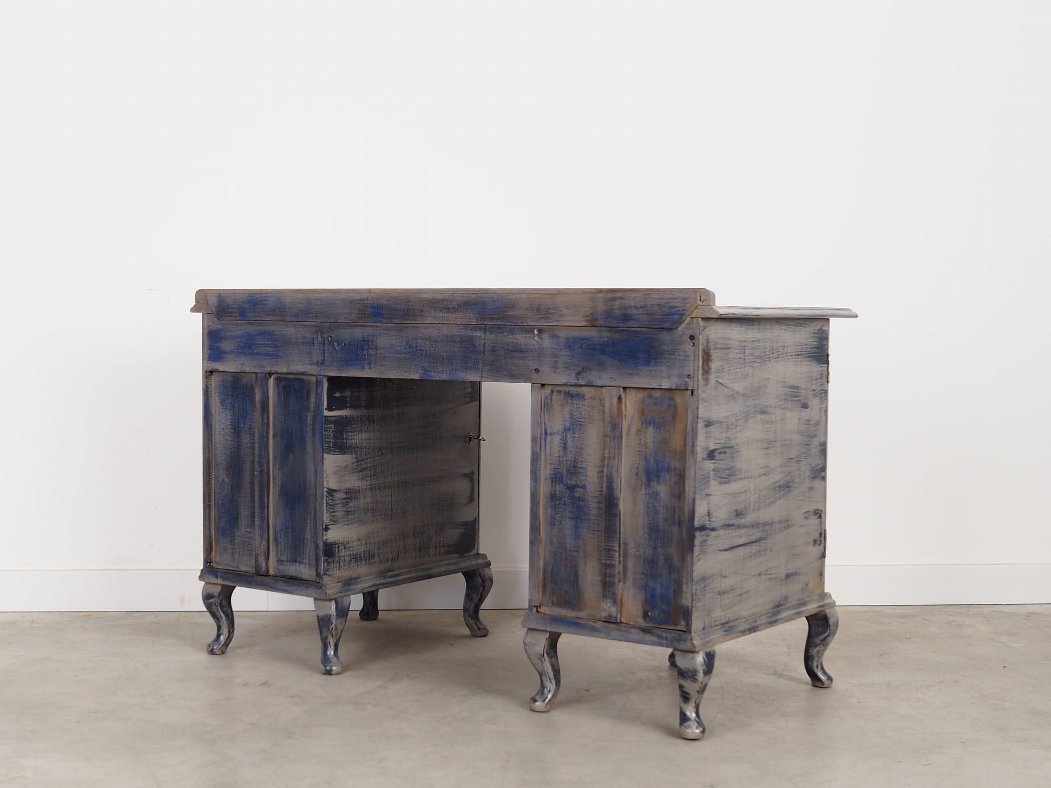 Vintage desk Pine grey 1960s