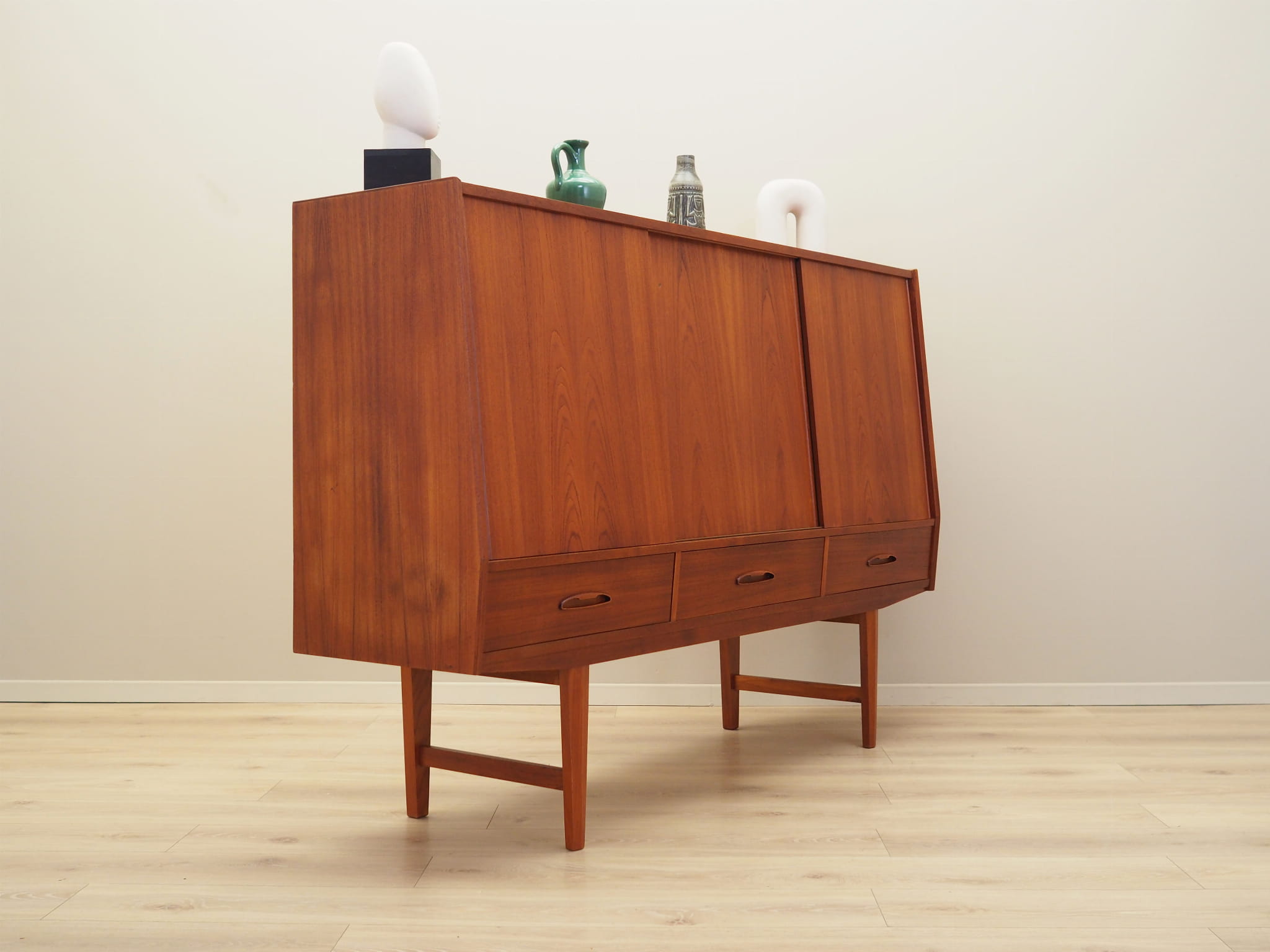 Vintage Sideboard Teakholz Braun 1960er Jahre