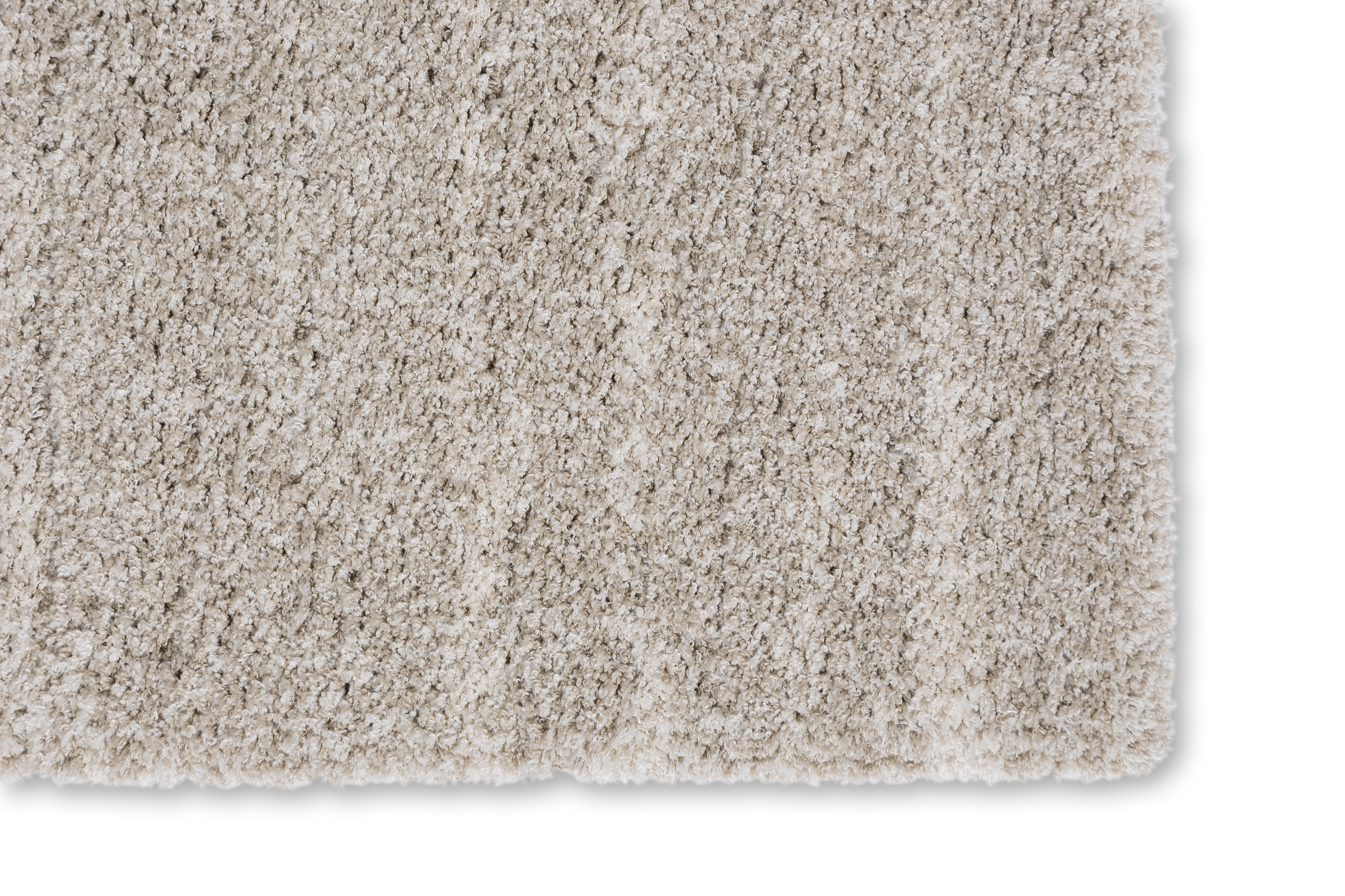 Amaze Uni Hochflorteppich Polyester Sand 140x200cm