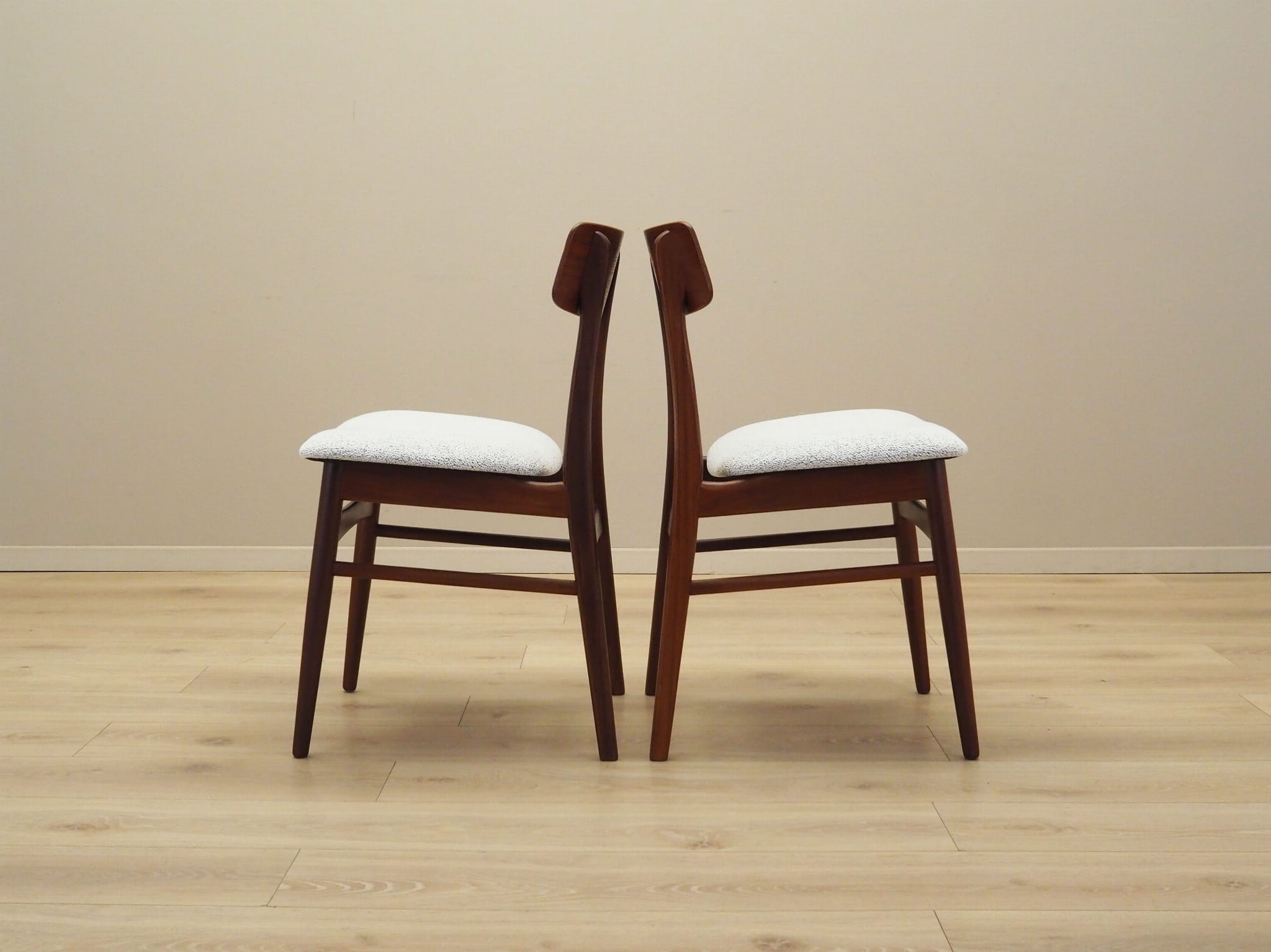 2x Esszimmerstuhl Teakholz 1970er Jahre
