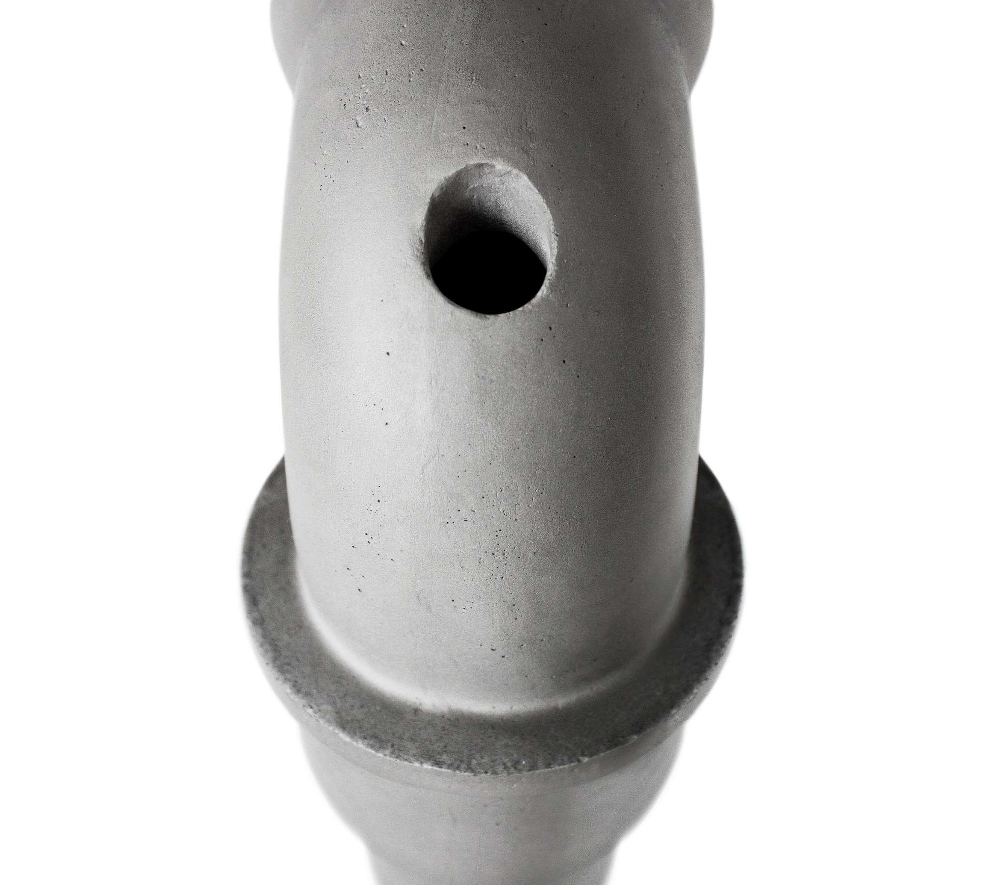 Pipeline 425 Vase Faserbeton Grau
