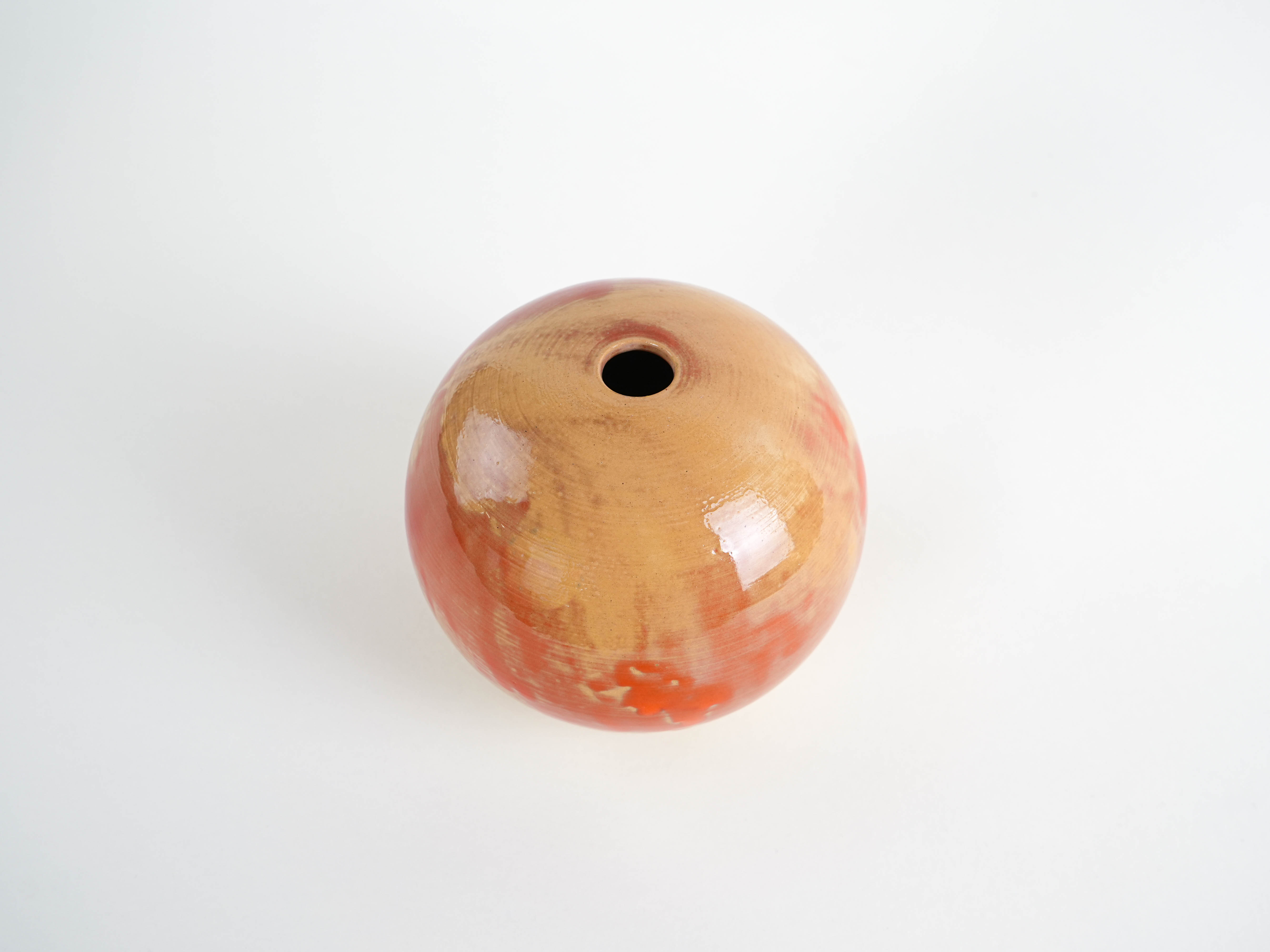 Spherical ceramic vase 1960s