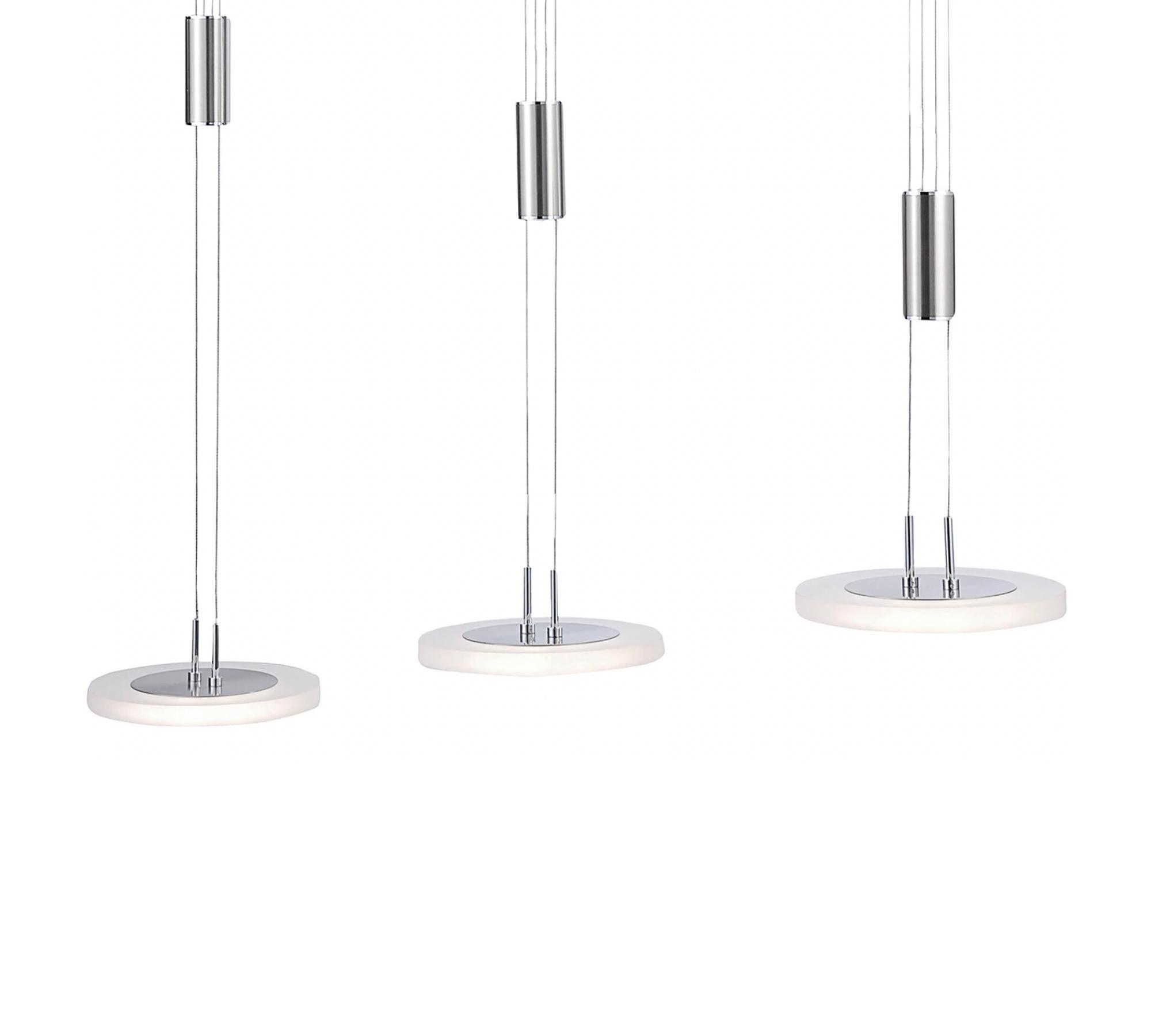 LED-Pendelleuchte 3-flammig Silber