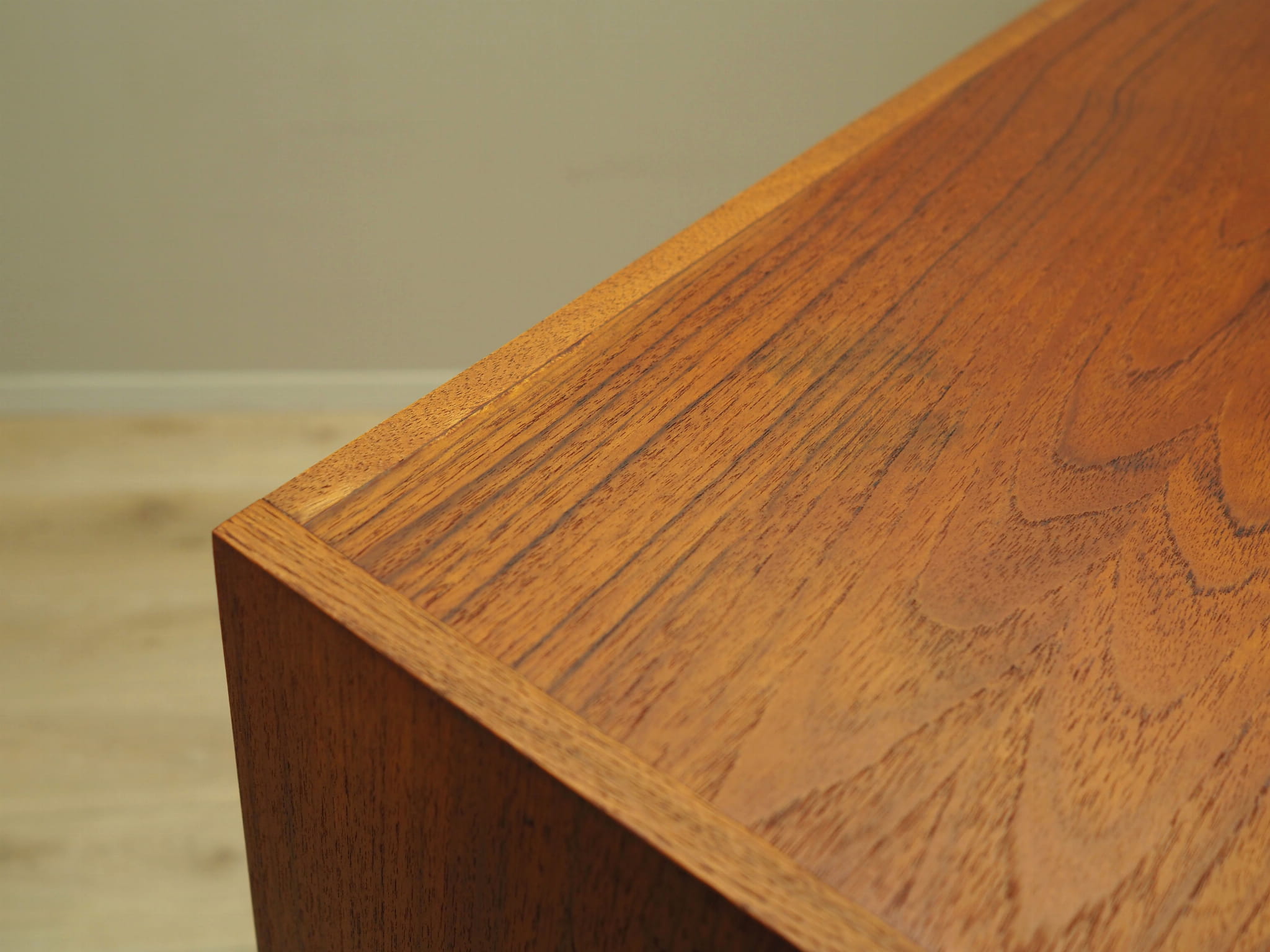 Highboard Teak Wood Brown 1960s