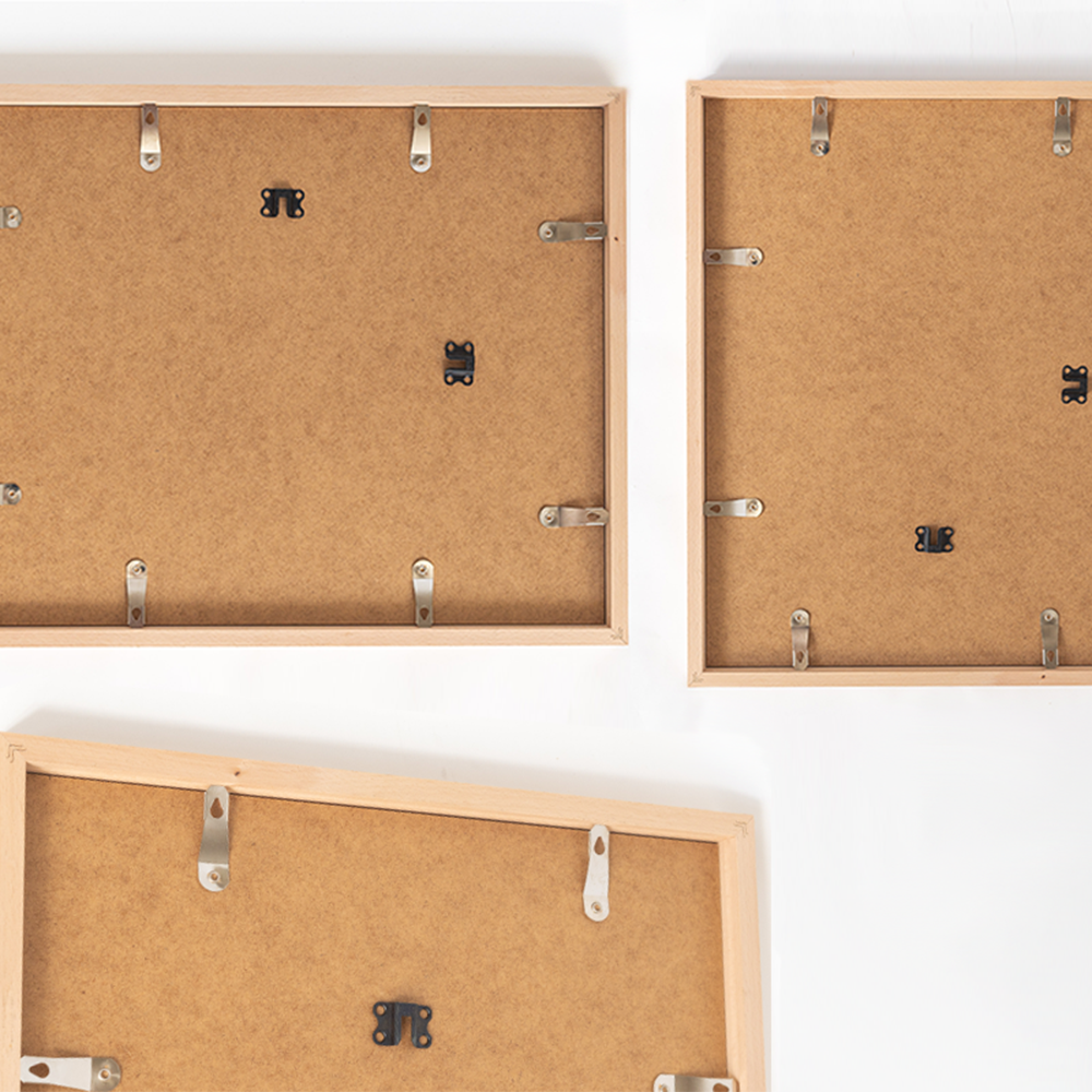 Figura ispirata a Delaunay stampa d'arte con cornice multicolore