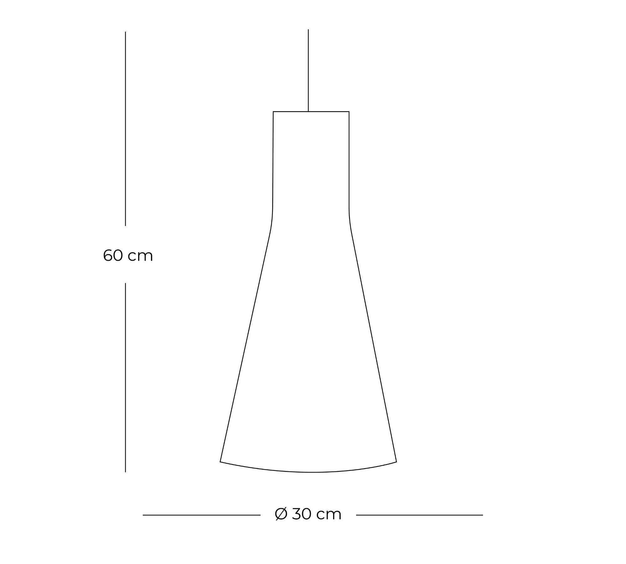 Secto 4200 Pendelleuchte Holz Schwarz Ø 30cm
