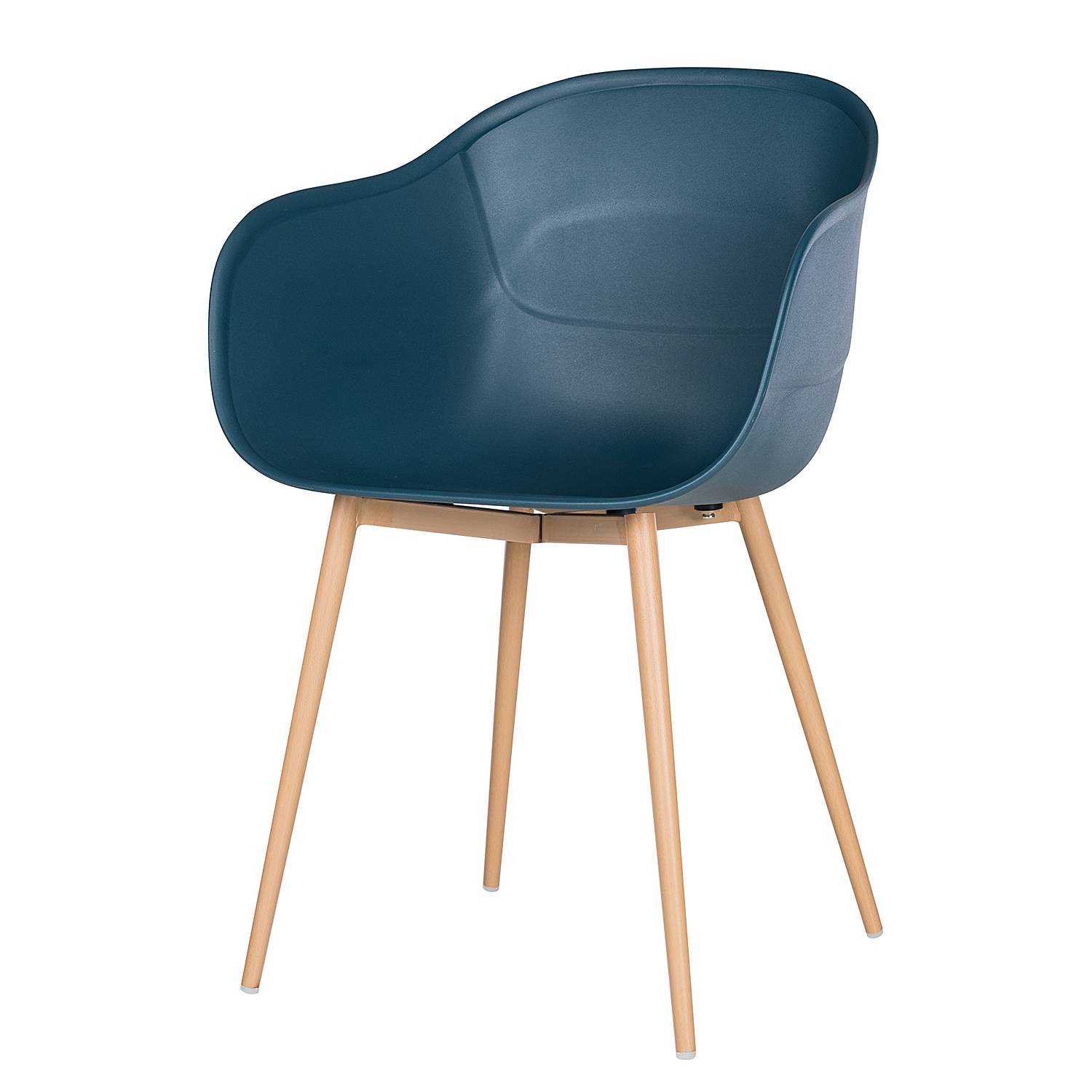 Armchair Odon Metal Oak Decor Petrol