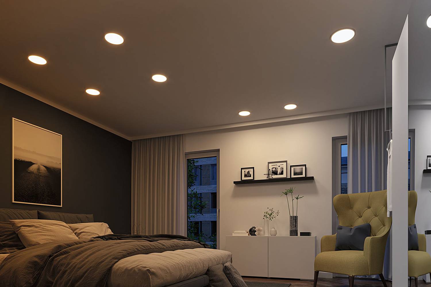 Ceiling Light Areo Plastic 1-Light White