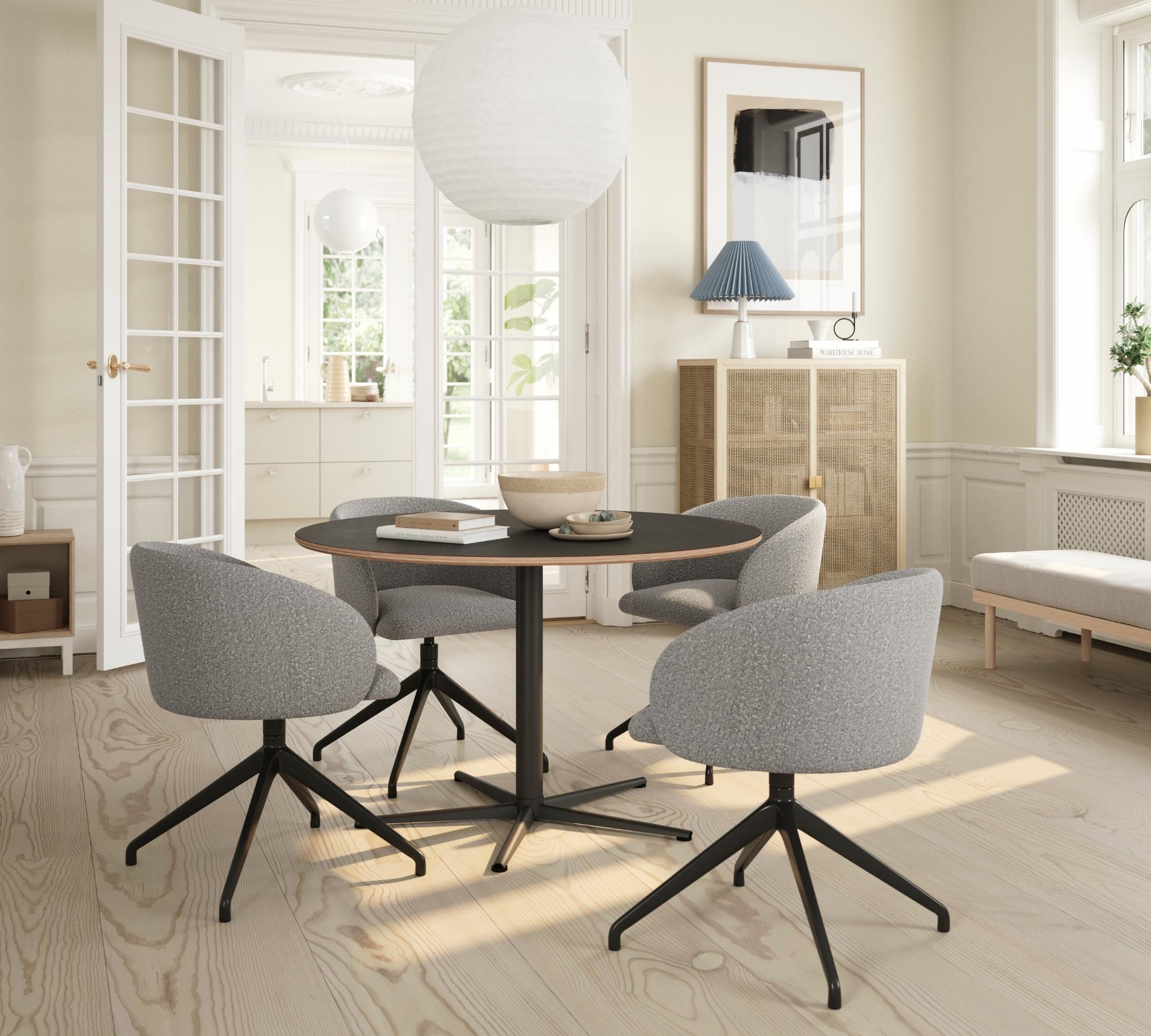 Rosa Polsterstuhl Forest Rosa Polished Aluminium