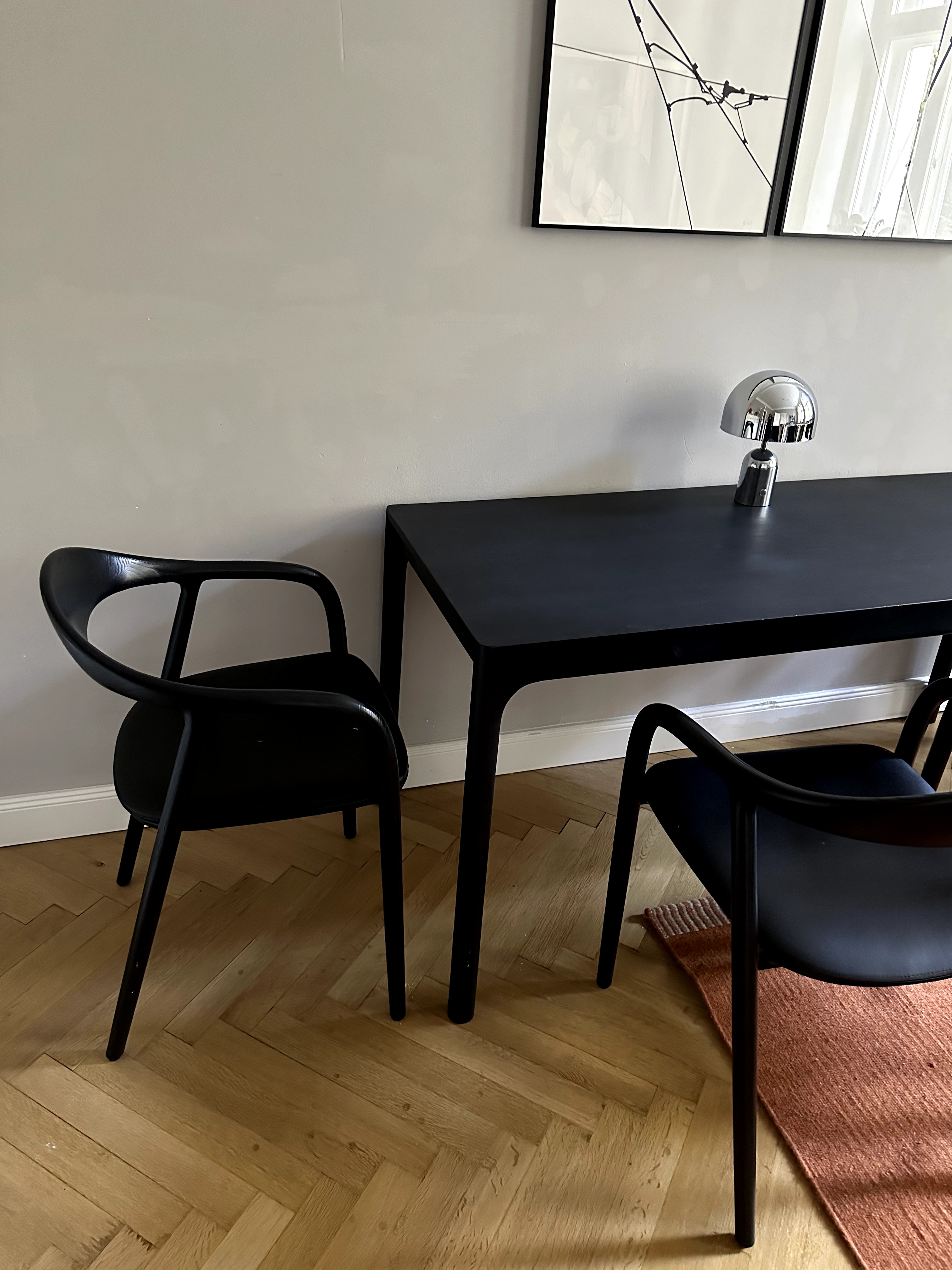 Unna Esstisch Ahornholz Schwarz