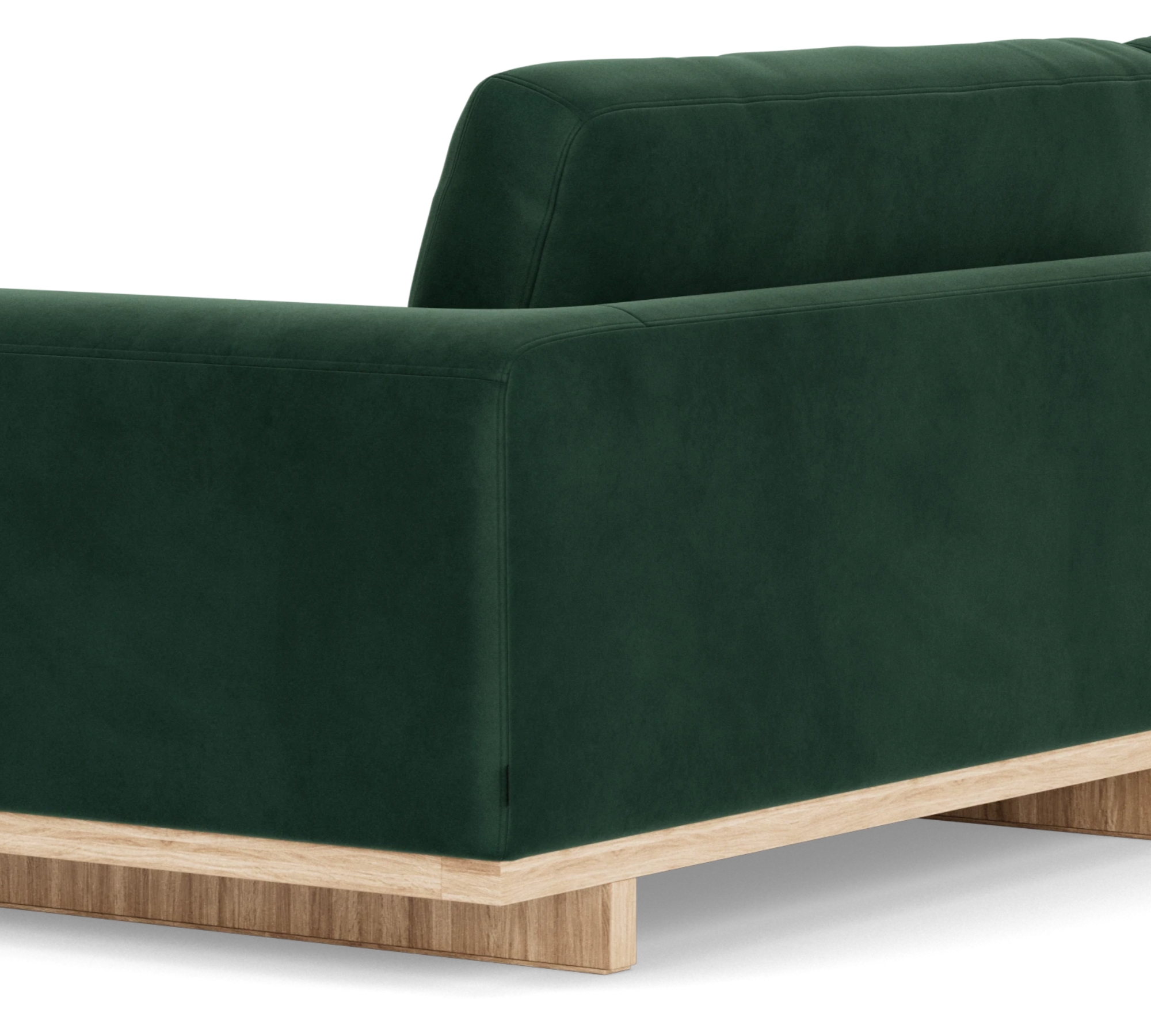Aya Sofa 3,5-Sitzer Velour Lux Dark Green