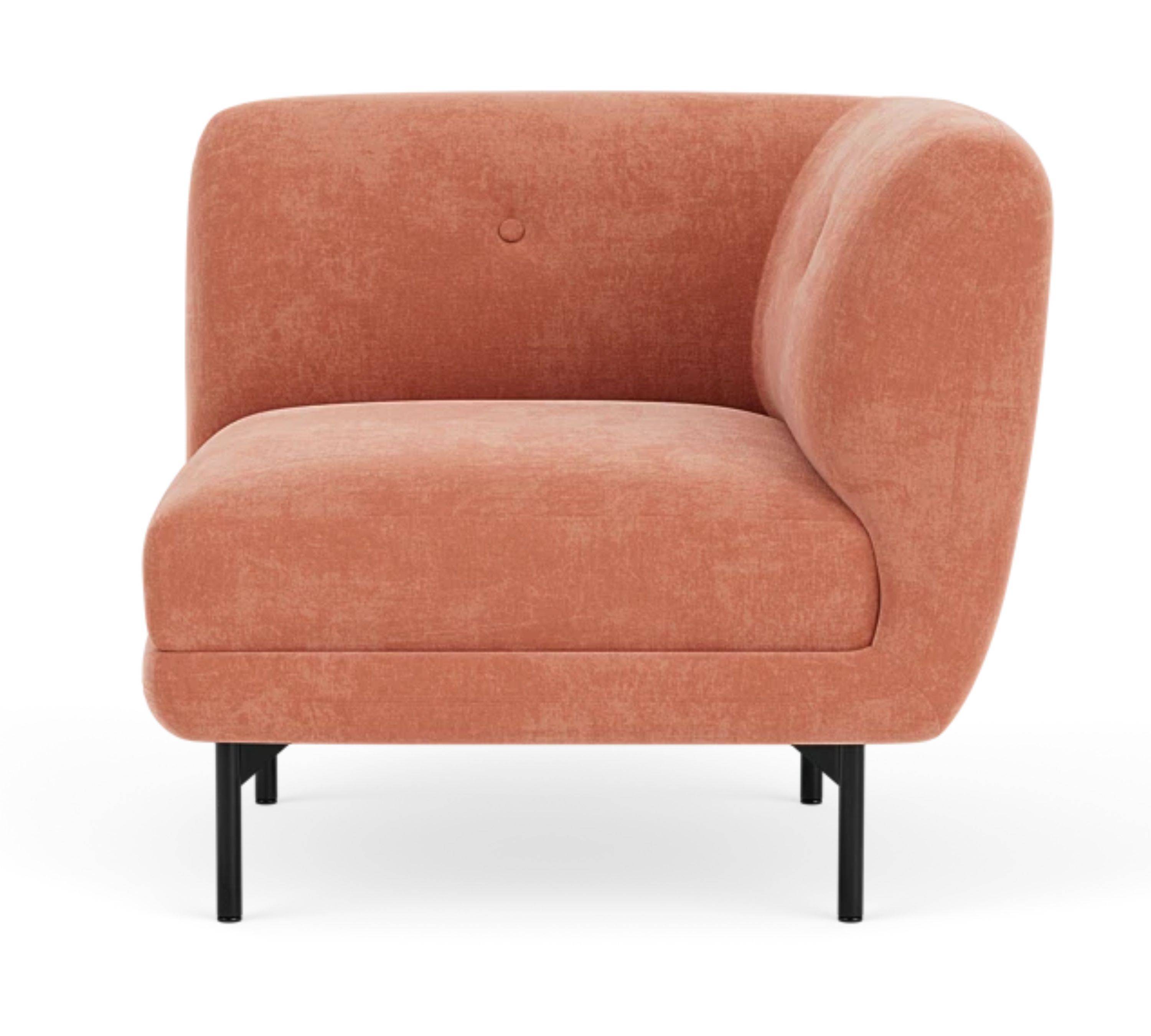 Alfred 1-seater corner module left Danny Dusty Rose