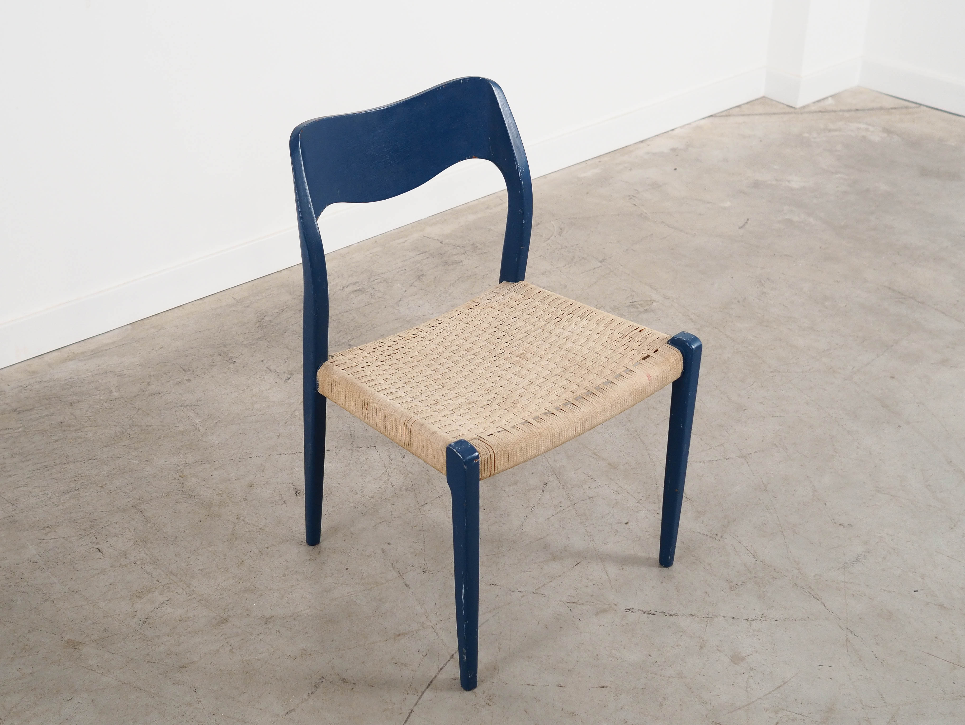 Blue Teak Chair 1960s