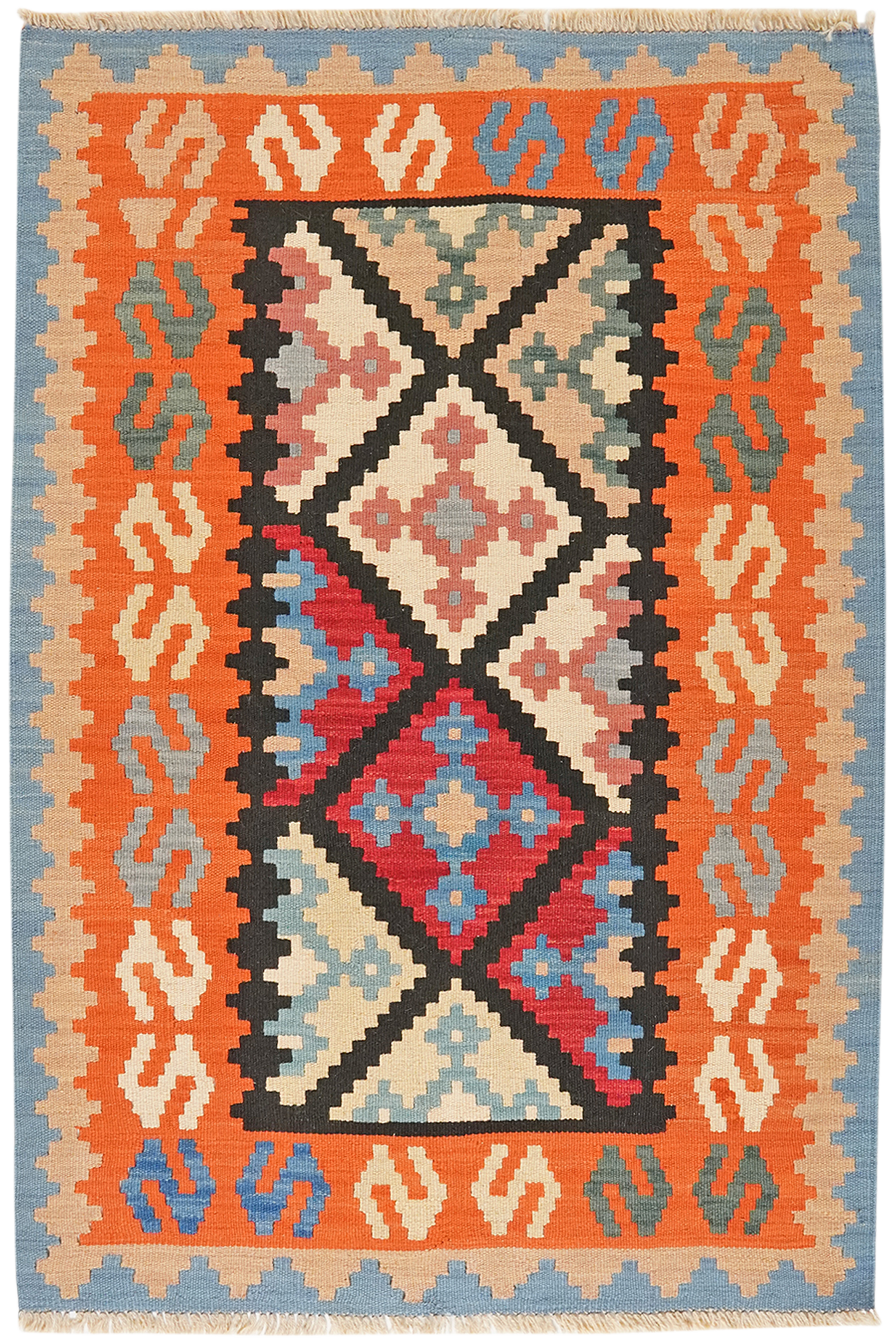 Kilim Gashgai Teppich Mehrfarbig
