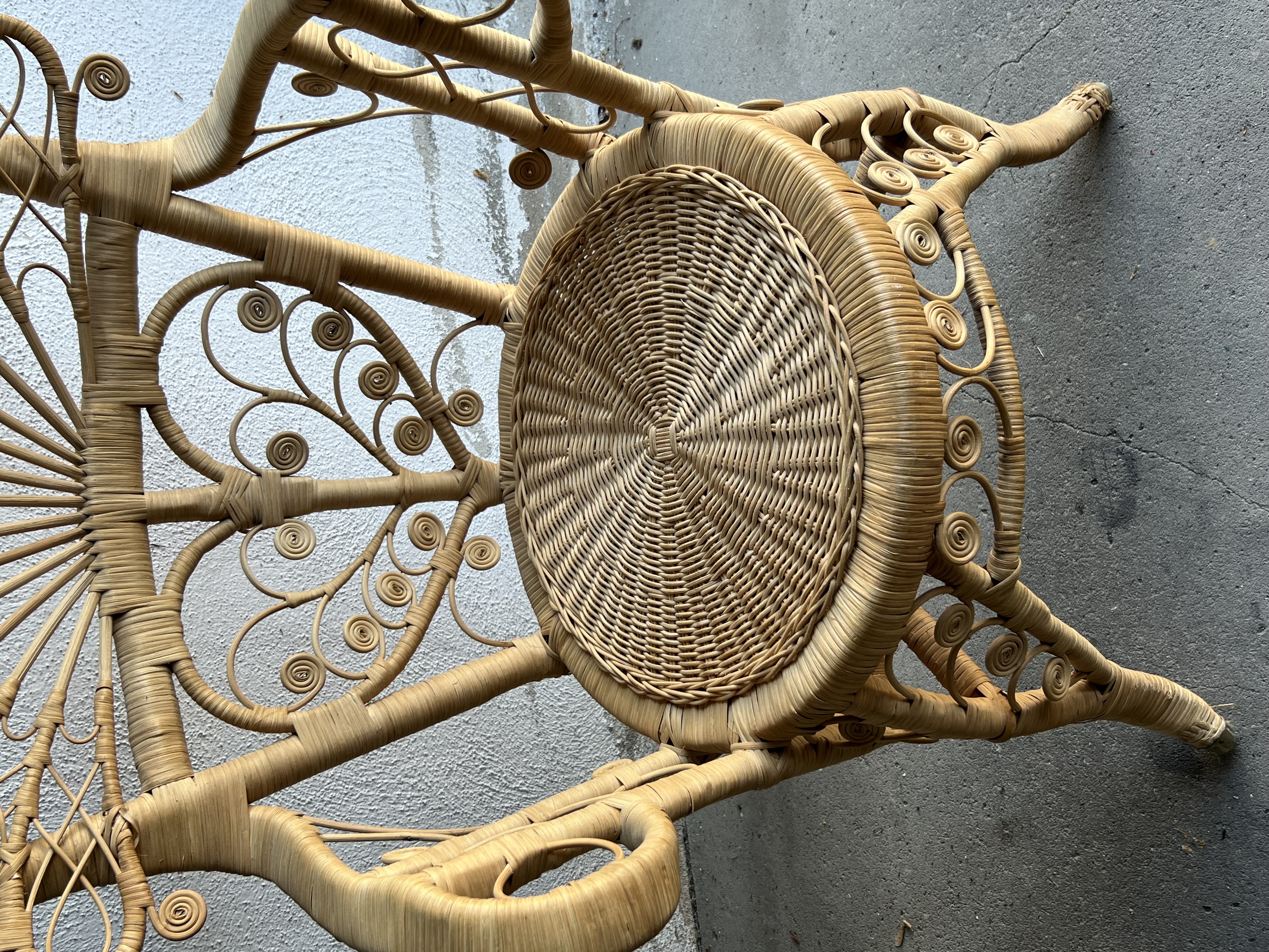 Pfauensessel Rattan Natur