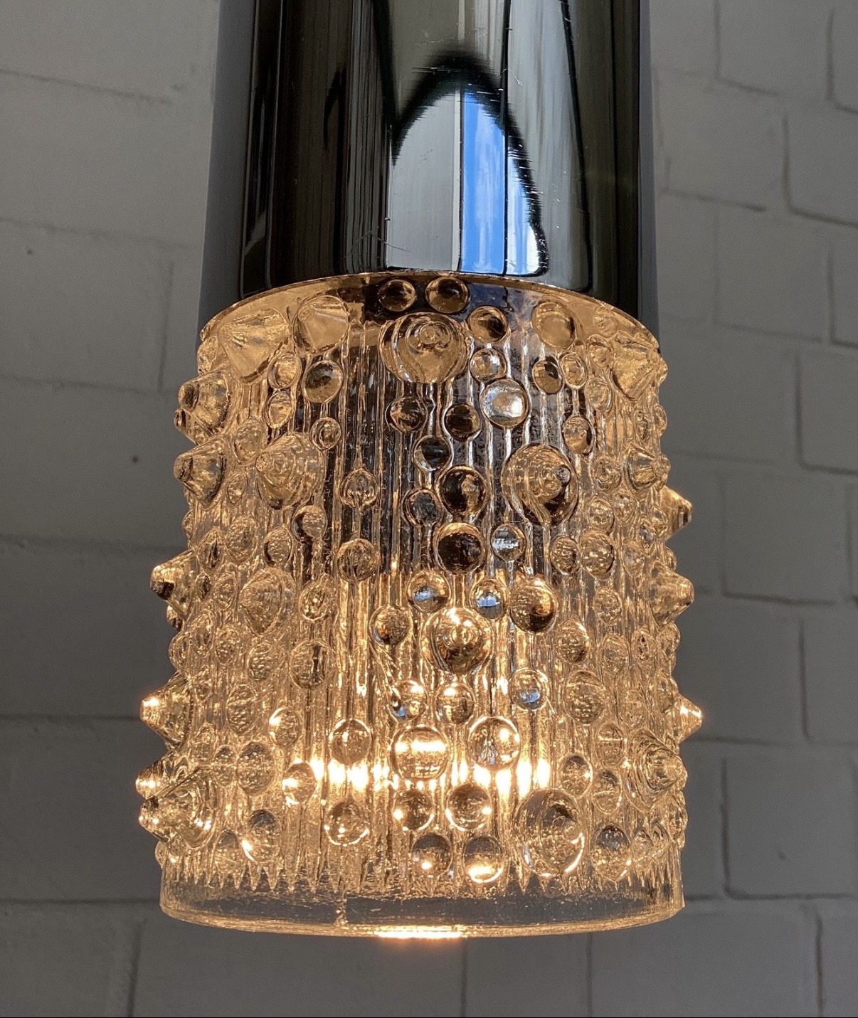 2-Flammige Pendelleuchte Silber Verchromt