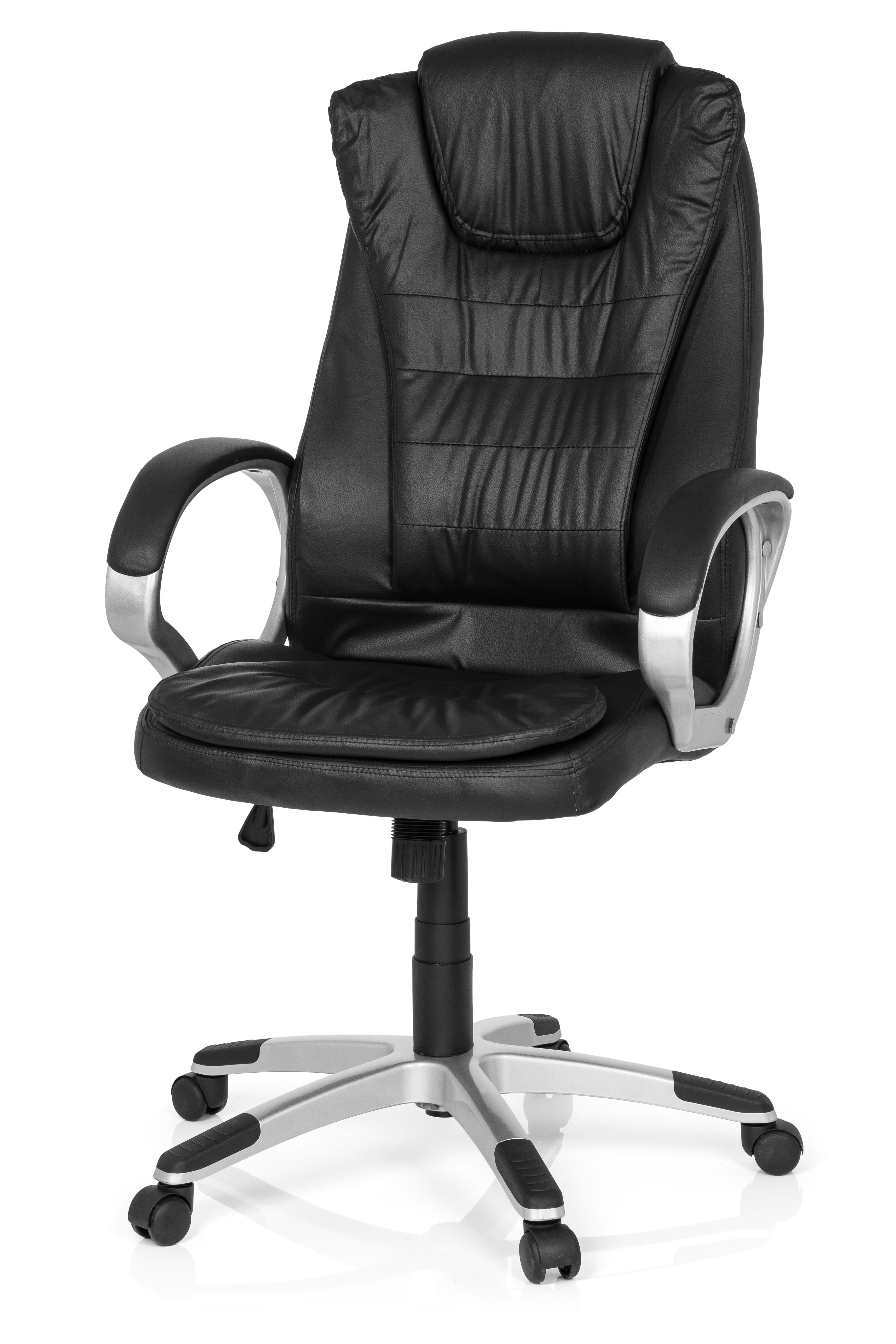 Poltrona direzionale ecopelle nero