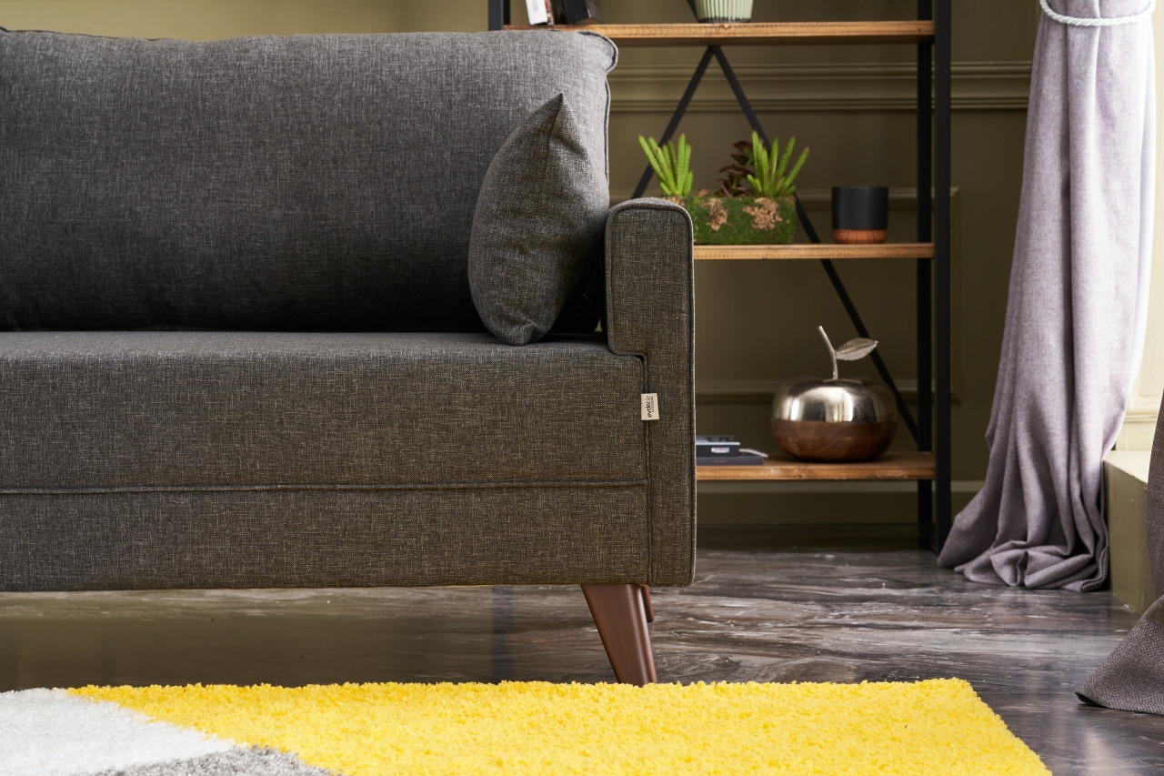 Bella Sofa 3-Sitzer Anthrazit