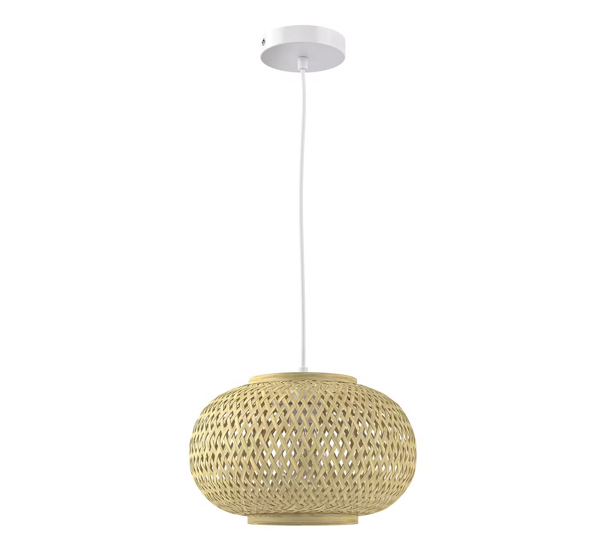 Pendant lamp natural fiber plant leaf