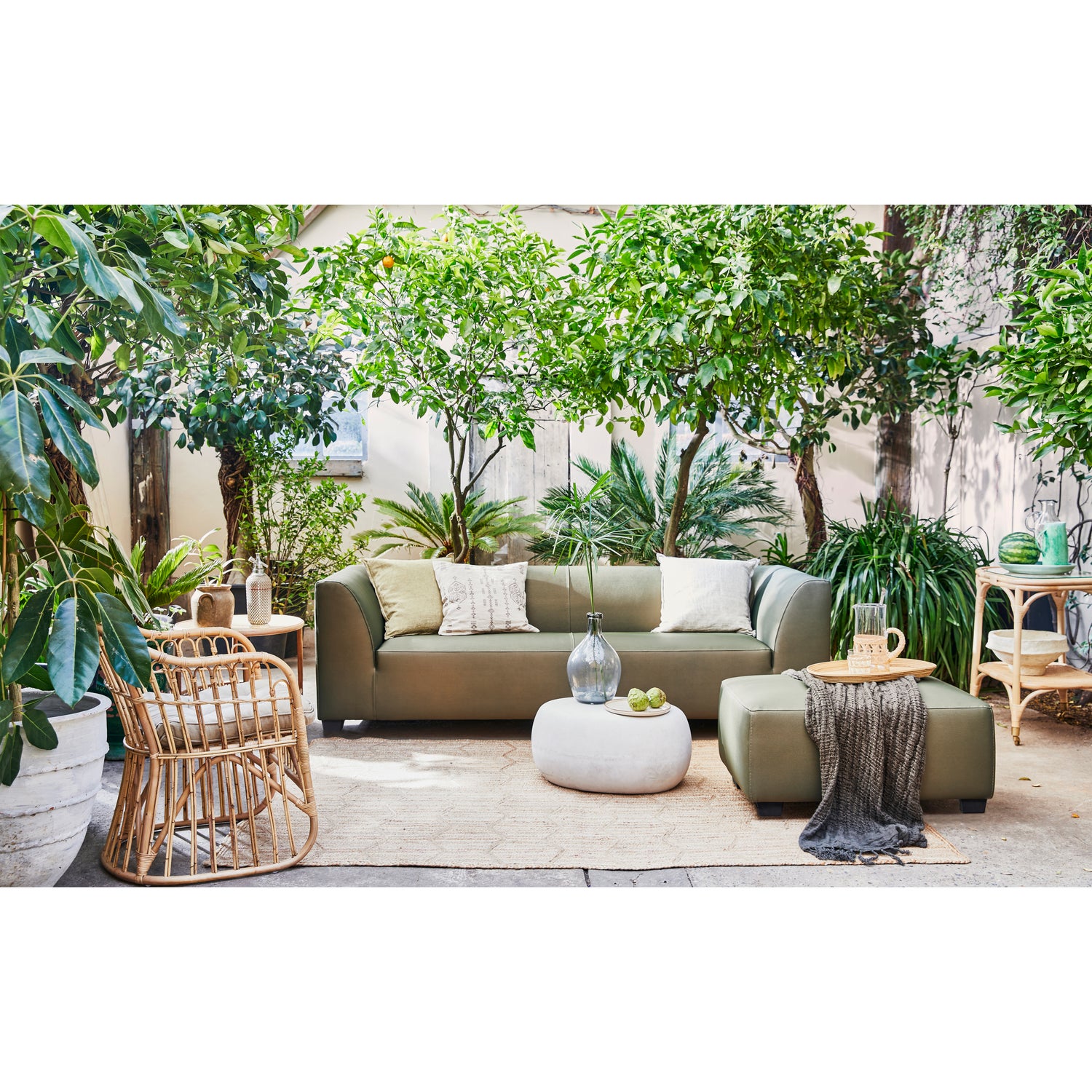 Hollandia Garten 3-Sitzer Sofa Grün
