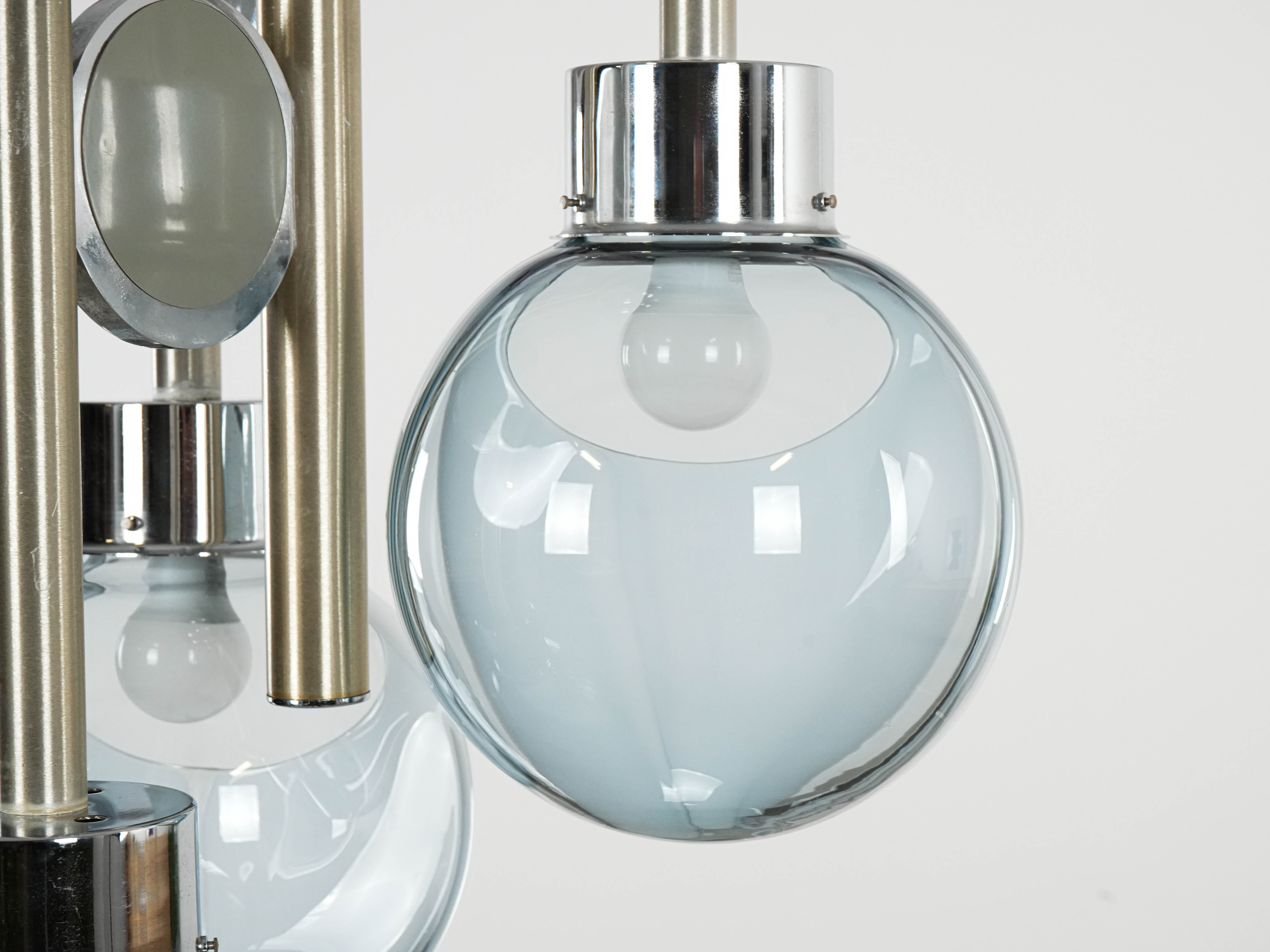 Space Age Kronleuchter Muranoglas 1970er Jahre