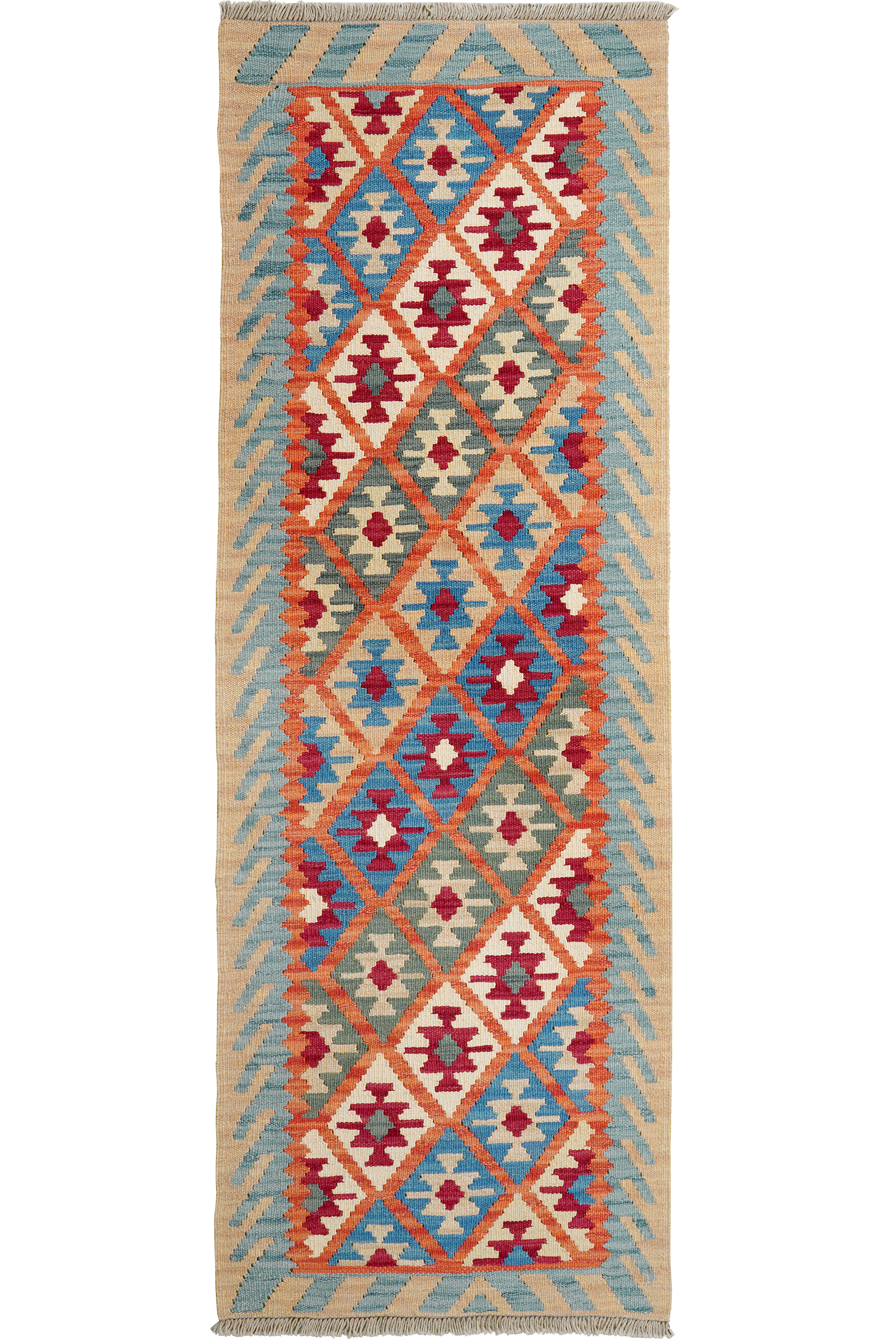Kilim Gashgai Teppich Wolle Mehrfarbig