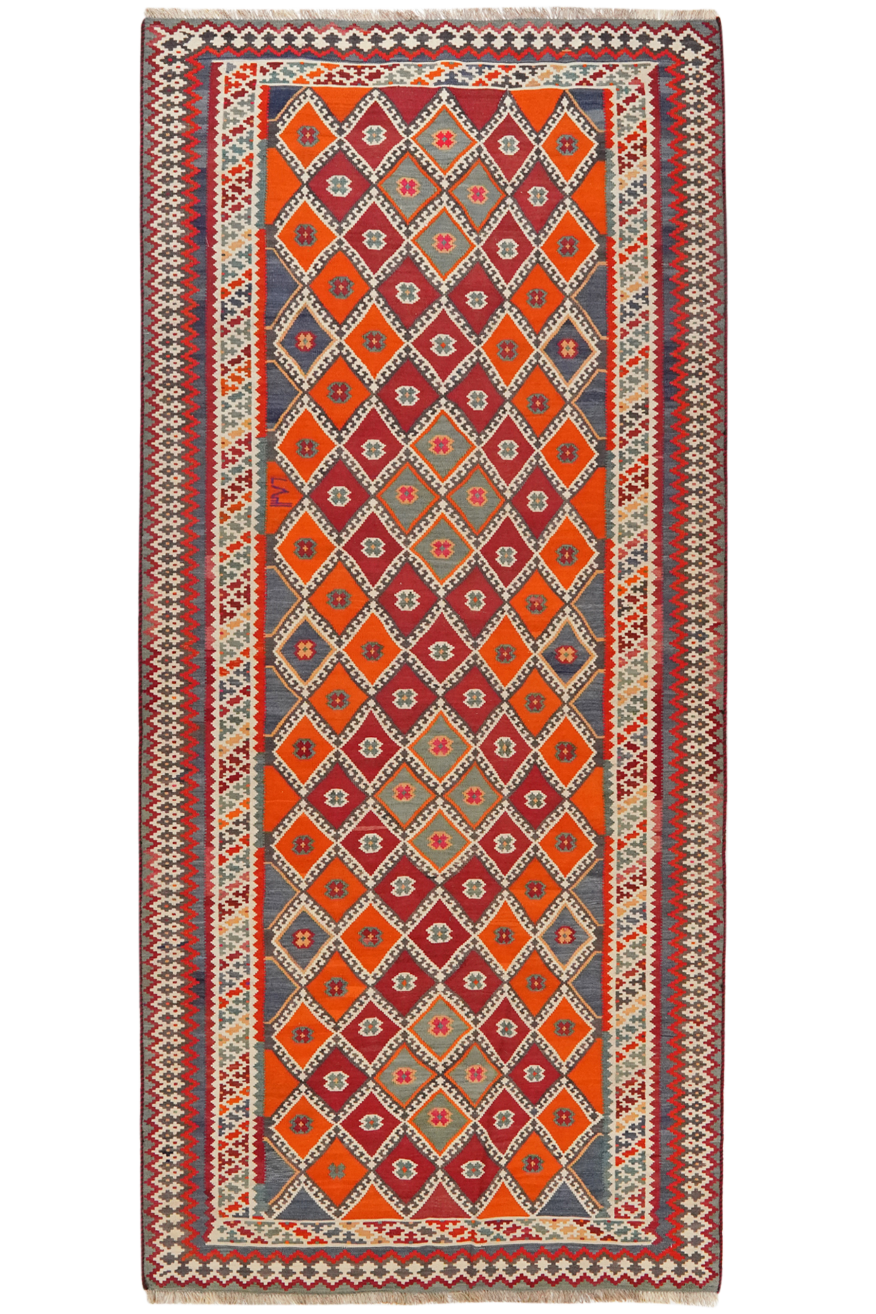 Kilim Gashgai Teppich Mehrfarbig