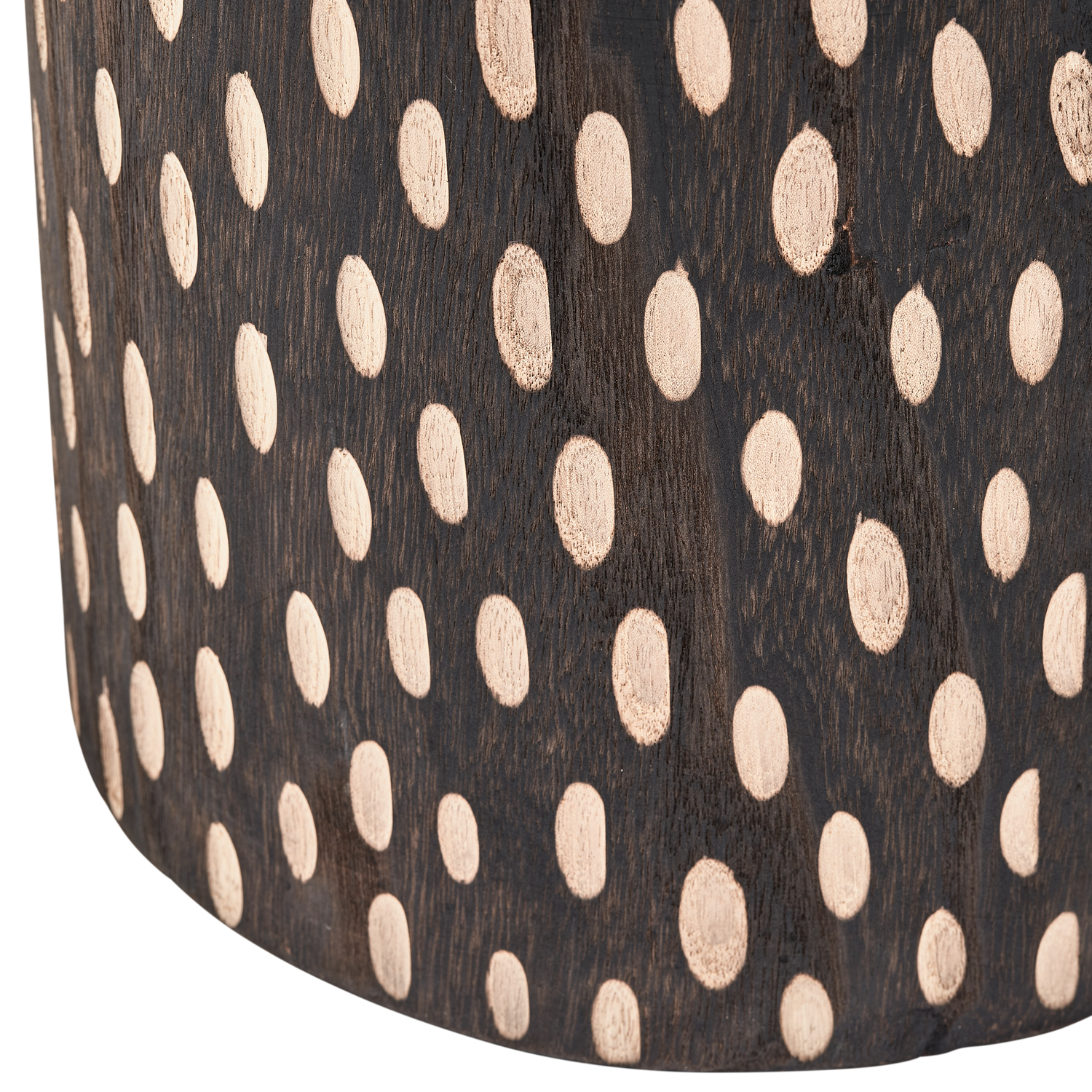 2x Perry Stool Wood Dark Brown