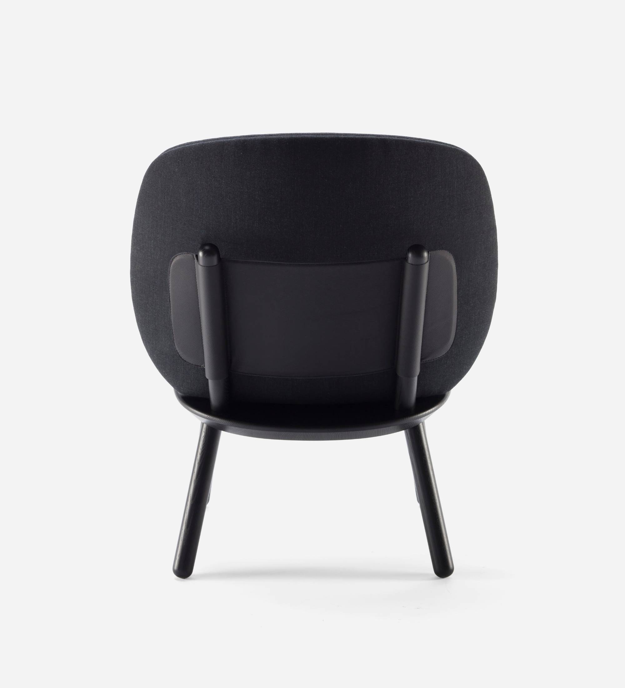 Naïve Loungestuhl Eschenholz Stoff Grau