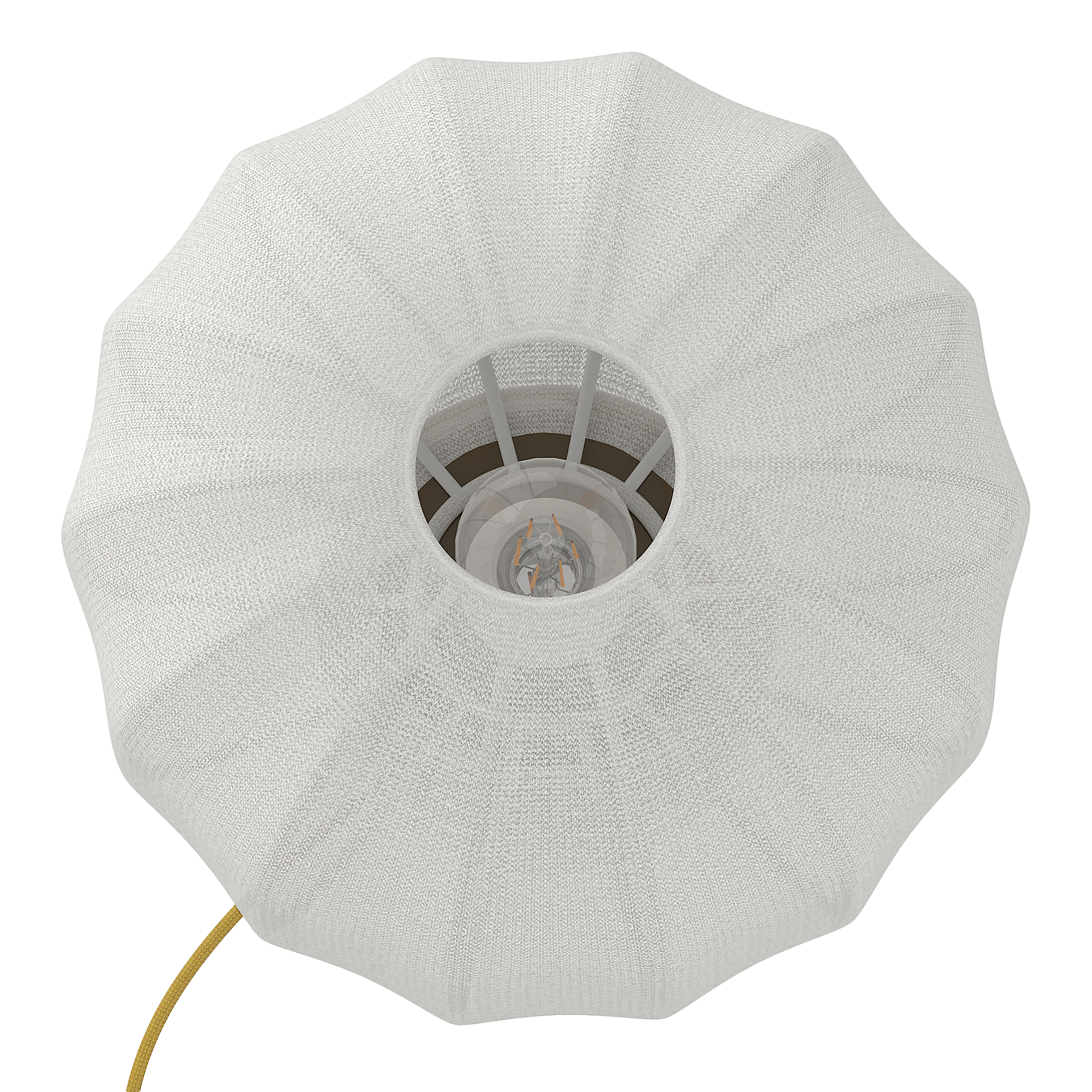 Brisa Tischleuchte 1-flammig Baumwollstoff Milchglas Grün