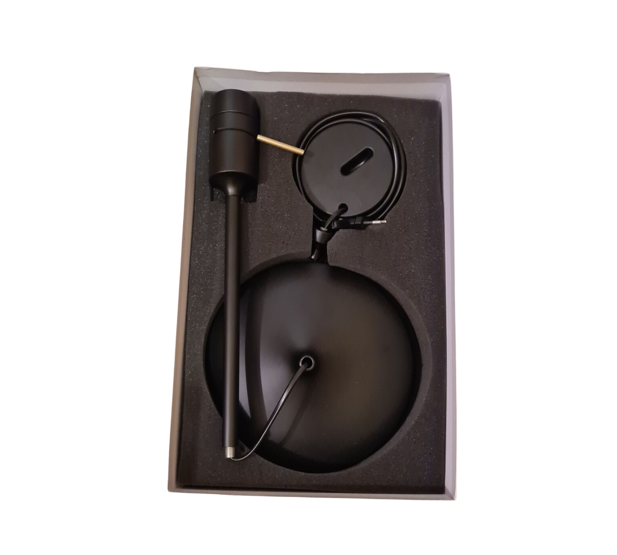 Champagne Table Lamp Base Metal Black