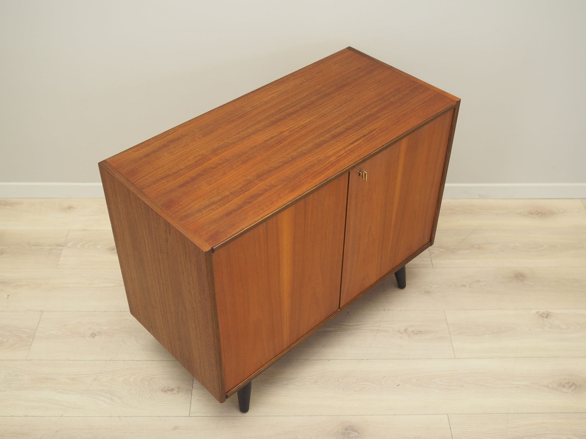 Vintage Schrank Teakholz Braun 1970er Jahre