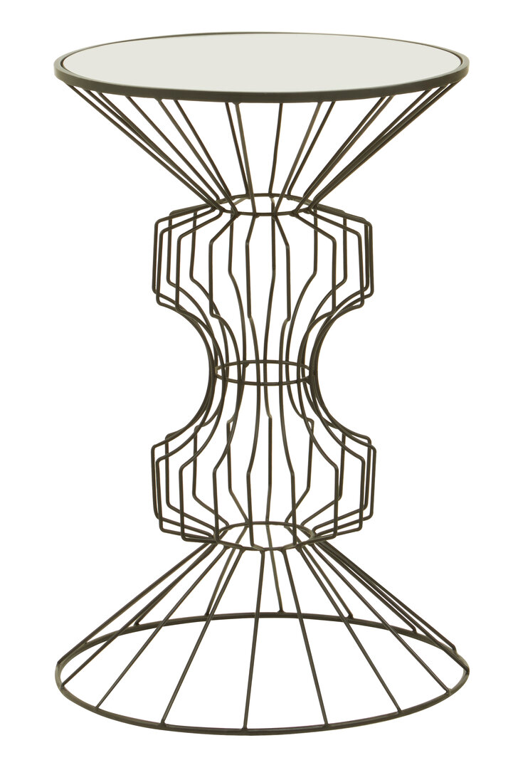 Yaxi Runder Beistelltische Metall Bronze