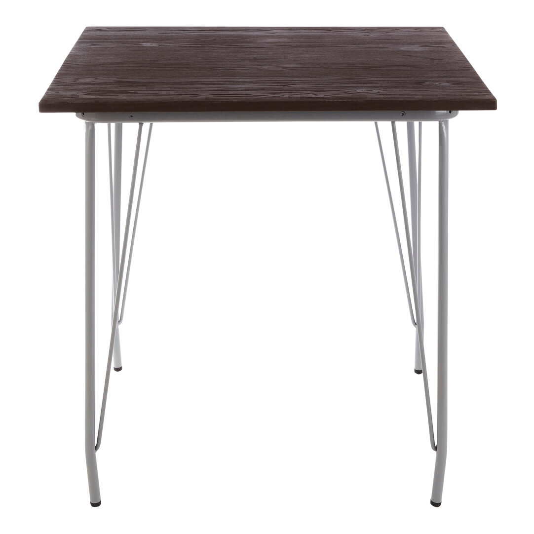 District Side Table Metal Elm Wood