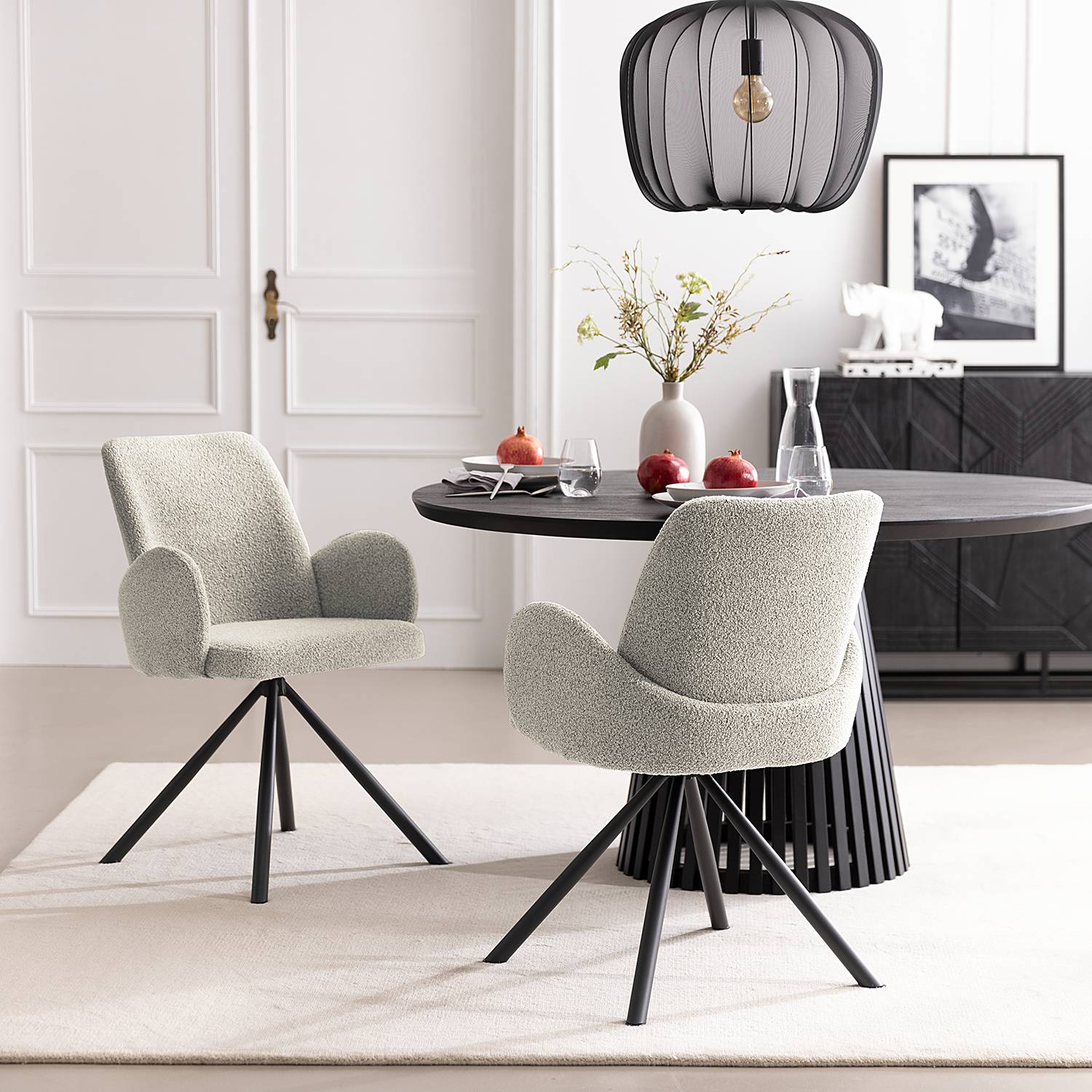 Polsterstuhl Hillesley Beige
