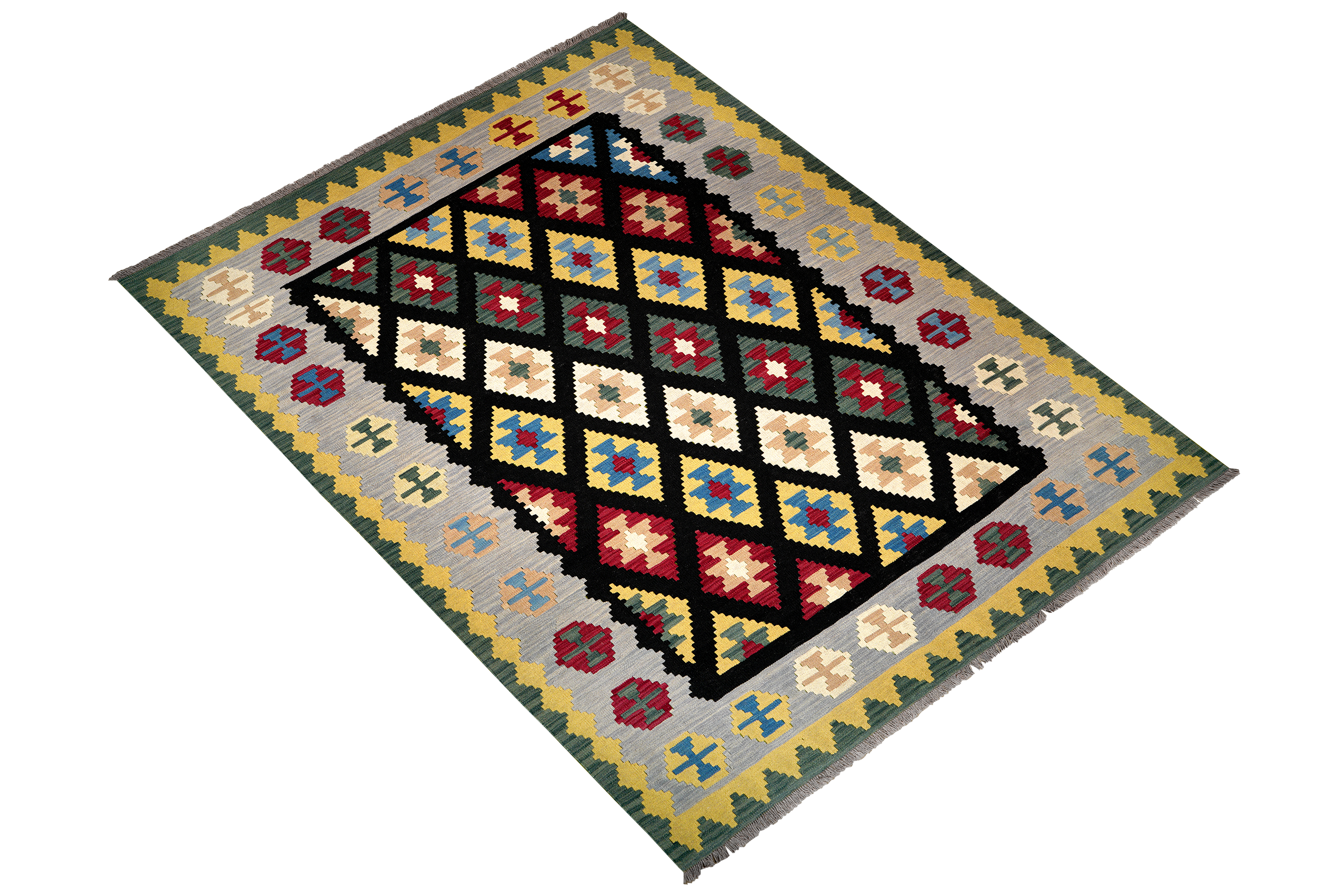 Kelim Gashgai Wool Multicolored