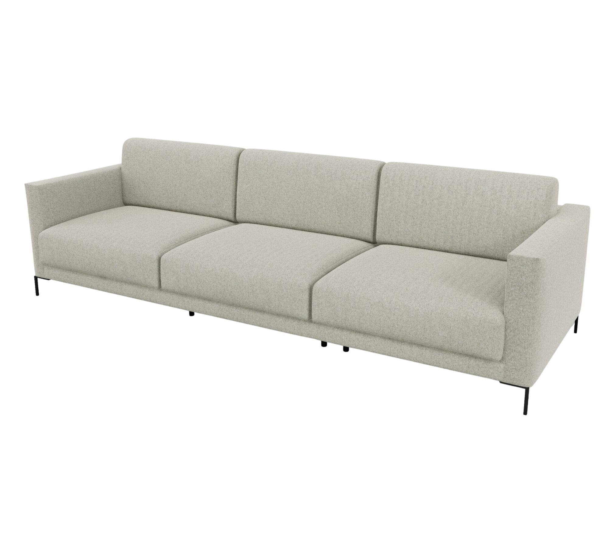 Tyme Sofa Feingewebe Lichtgrau