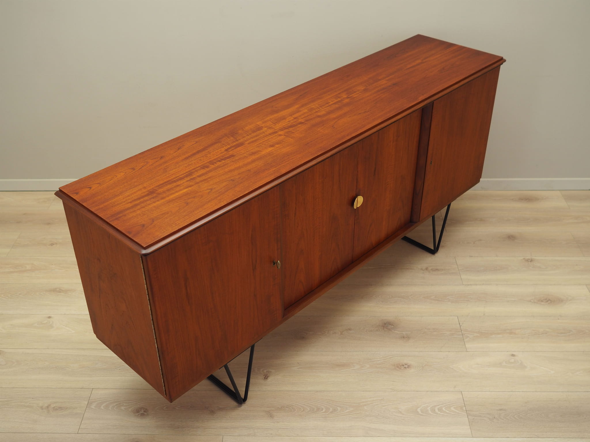 Vintage Sideboard Teakholz Braun 1970er Jahre