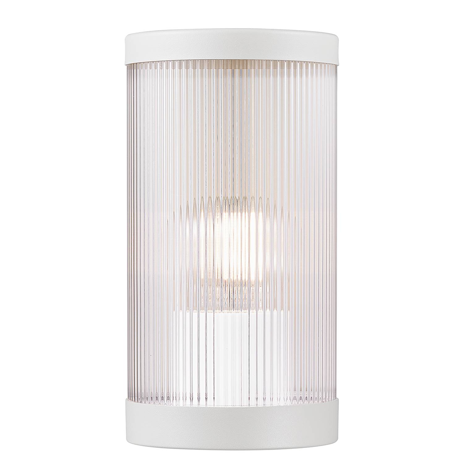 1-Flammig Wandleuchte Coupar Aluminium PVC Weiß