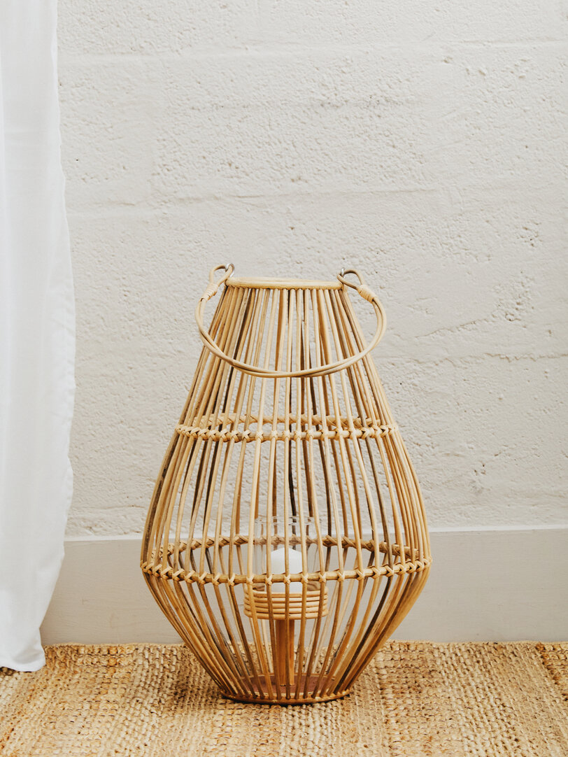 Mataram Laterne Rattan Natur