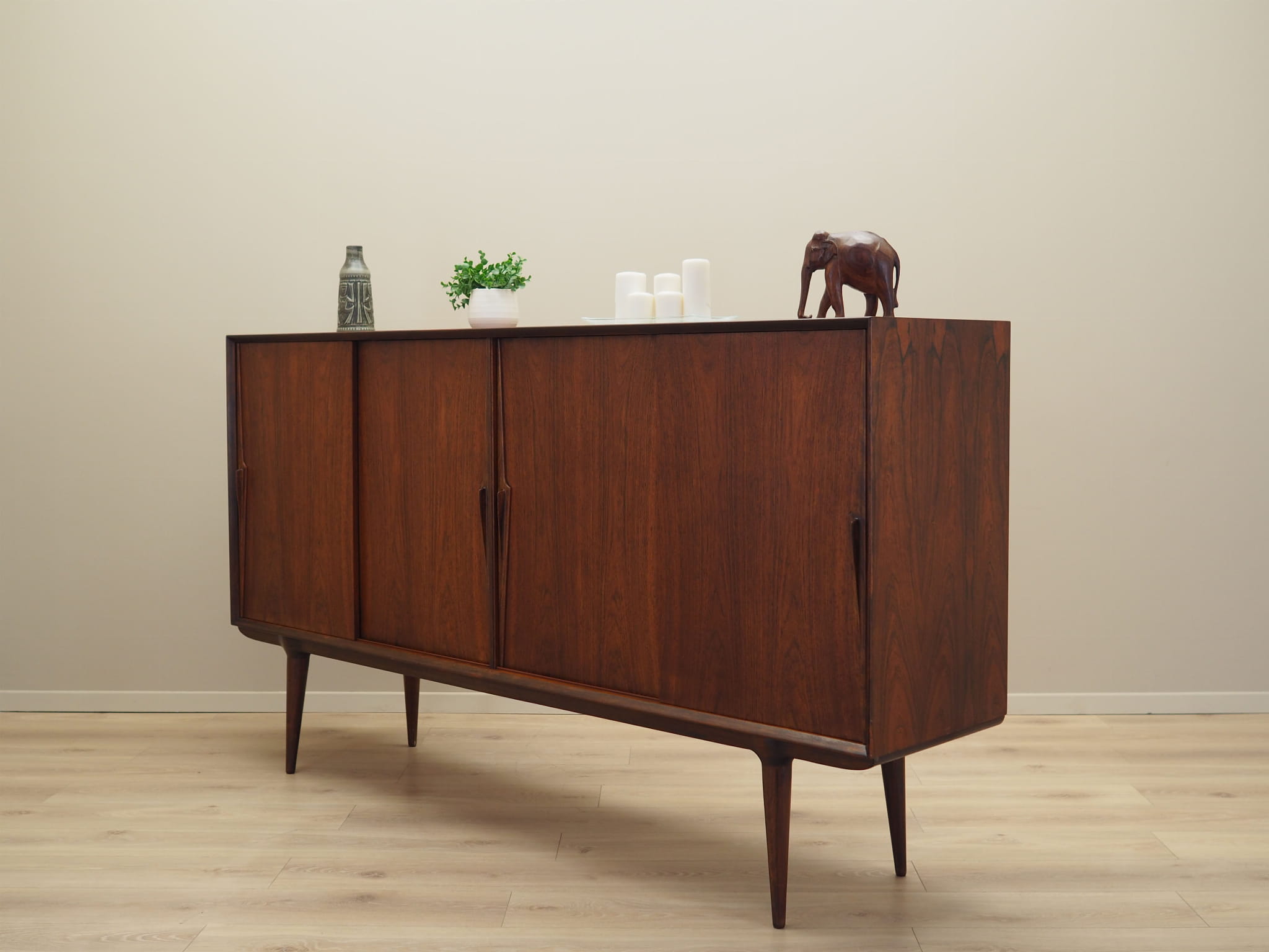 Highboard Rosenholz Braun 1970er Jahre