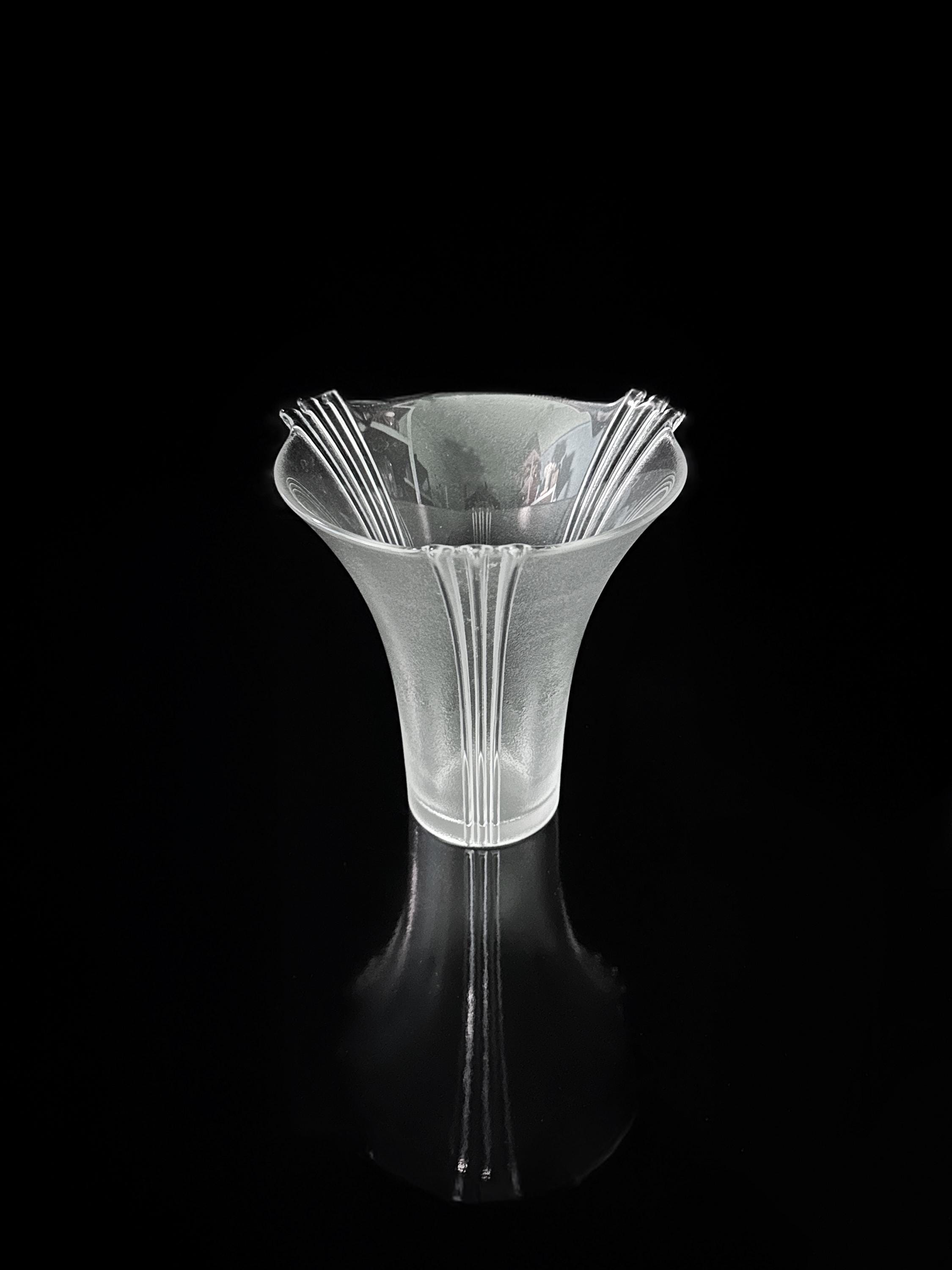 Vintage Vase Kristall 1980er Jahre